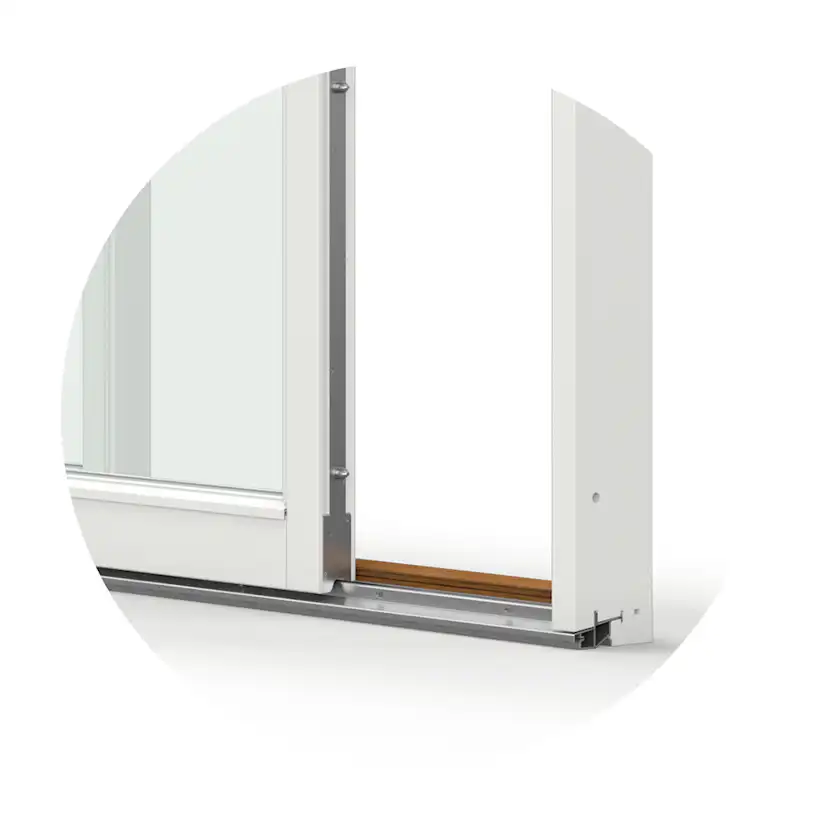 Parskjutdörr NorDan NTech Aluminium 4-Delad