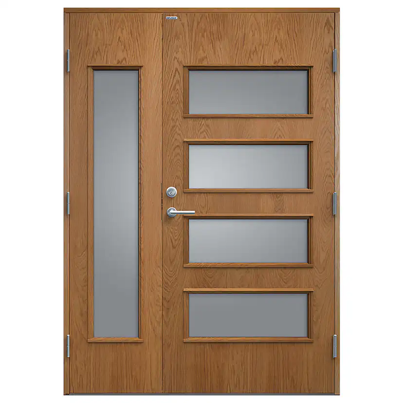 Parytterdörr Diplomat Ebba Klarglas Träfanér