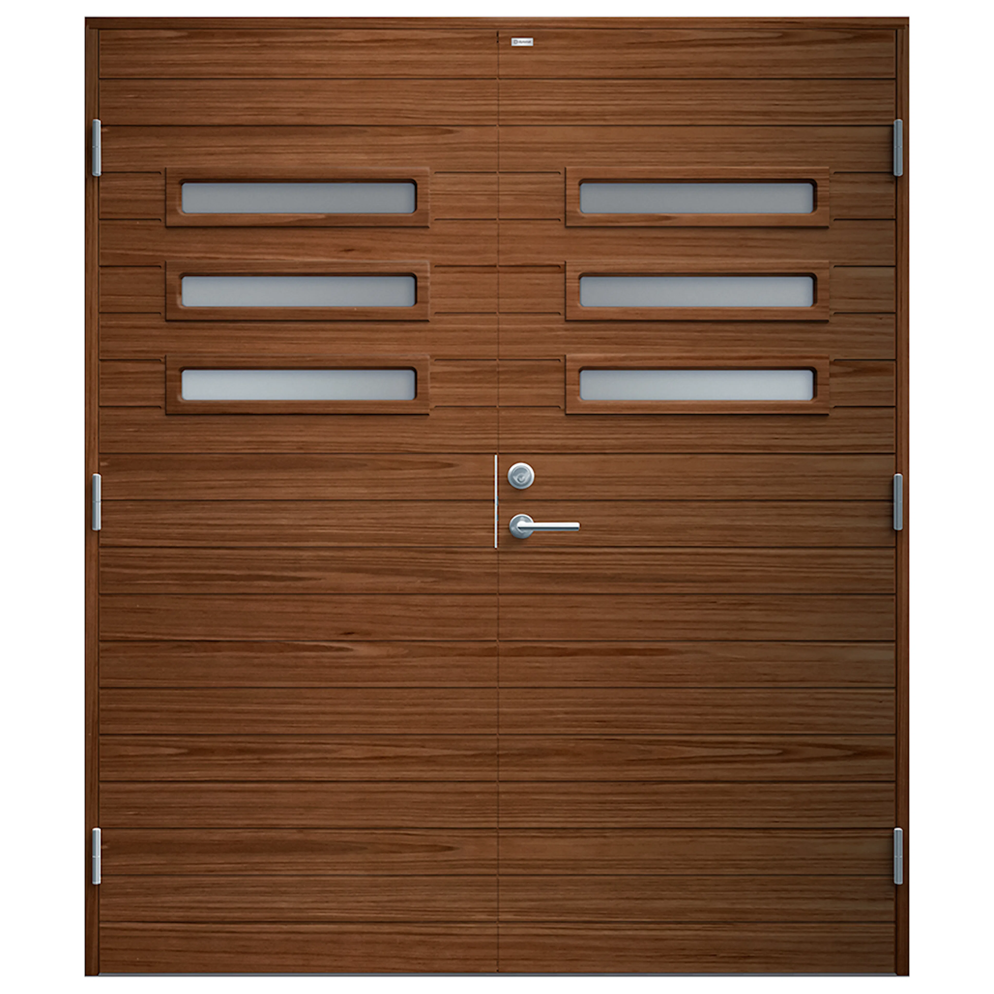 Parytterdörr Diplomat Ingela Klarglas Träfanér