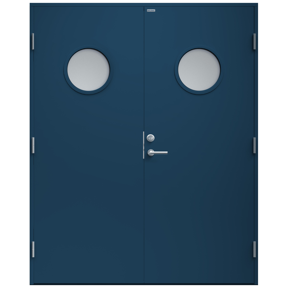 Parytterdörr Diplomat Rosa Klarglas