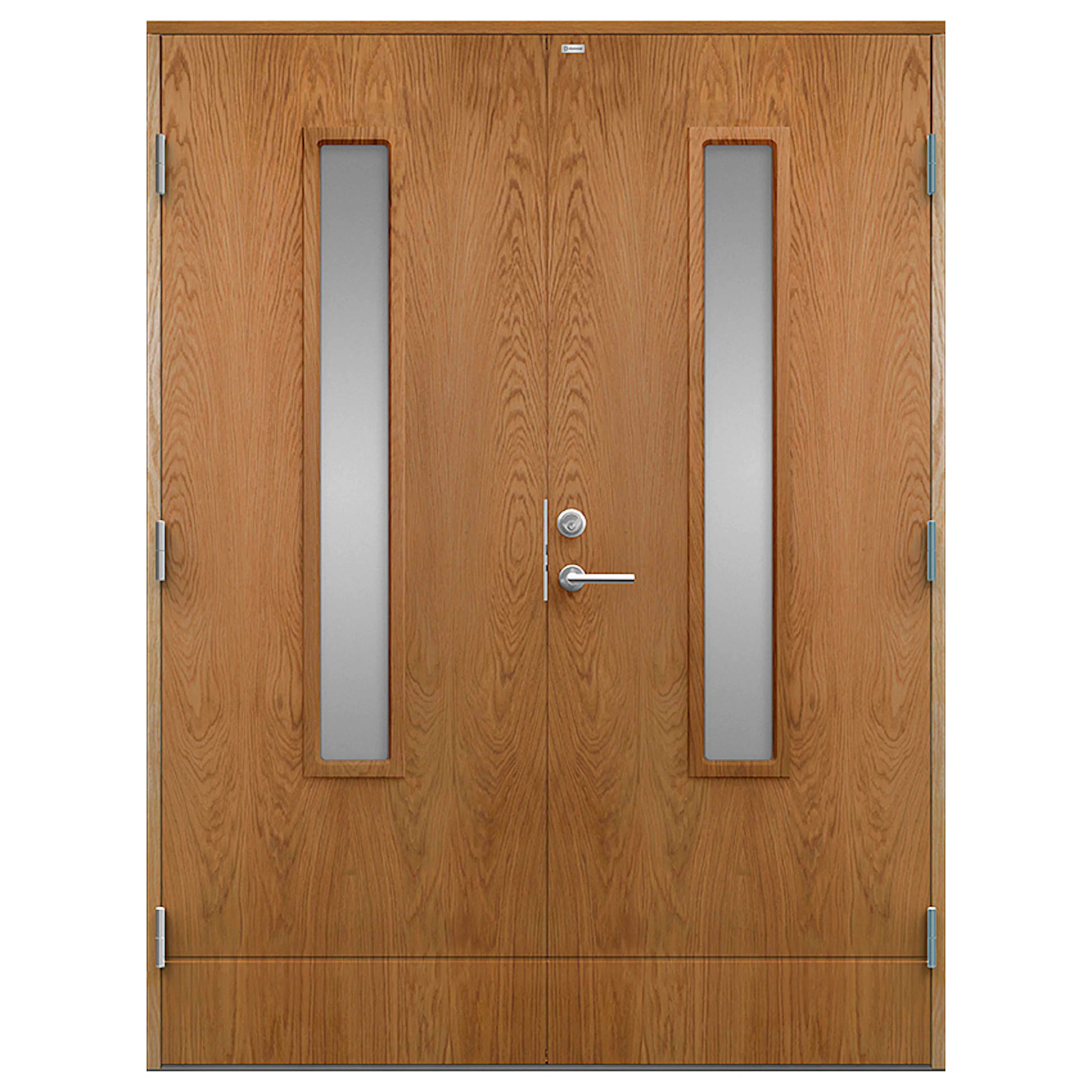 Parytterdörr Diplomat Laila Träfanér Klarglas