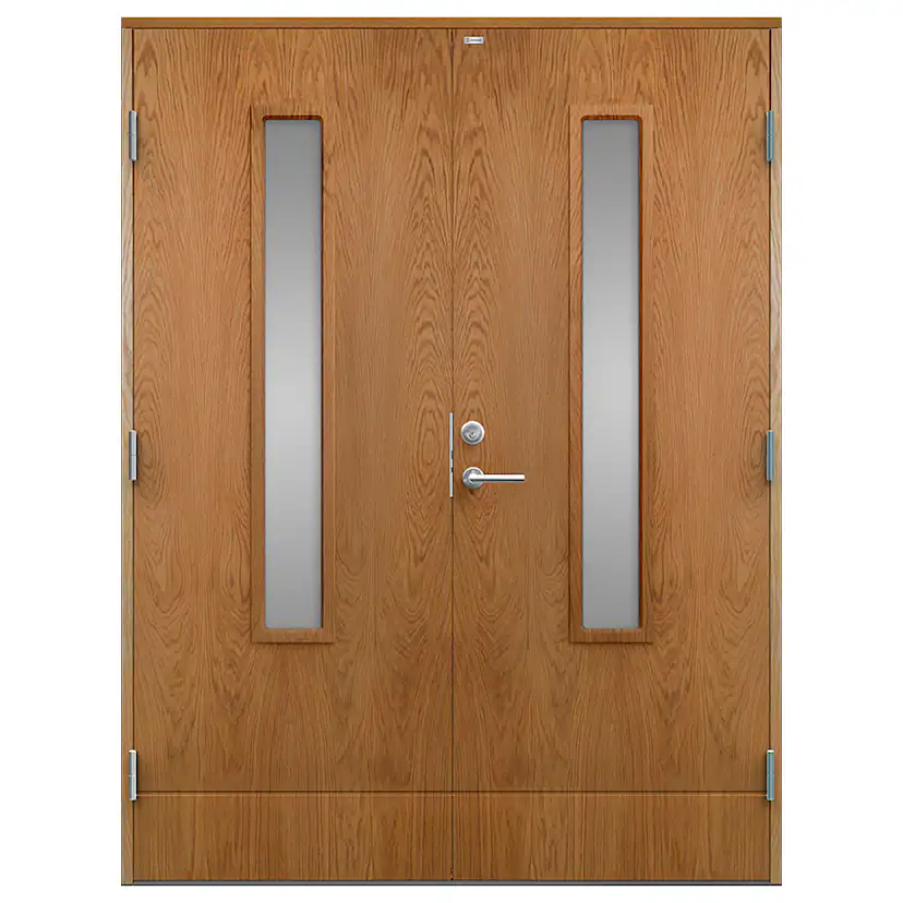 Parytterdörr Diplomat Laila Träfanér Klarglas