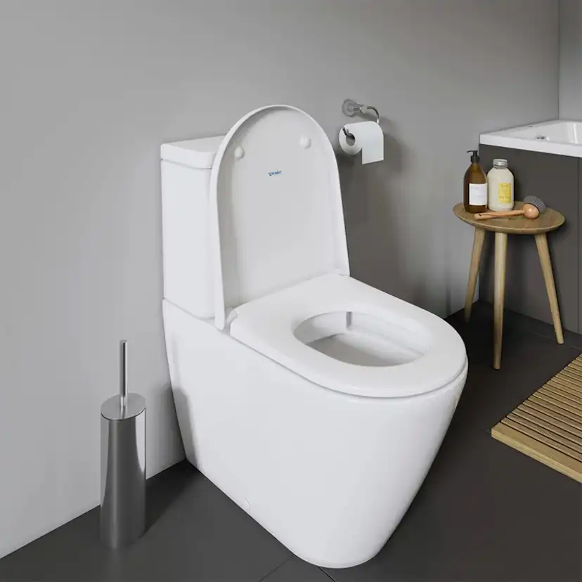 Toalettstol Duravit D-Neo 200209 Rimless med Mjukstängande Hårdsits