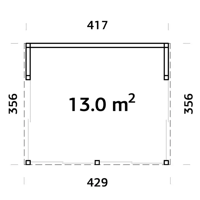 Komplett Fristående Uterum Landskap Gnistra Sommar 14,8 kvm