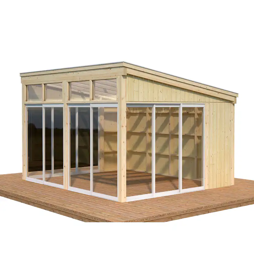 Komplett Fristående Uterum Landskap Gnistra Förlängd sommar 14,8 kvm