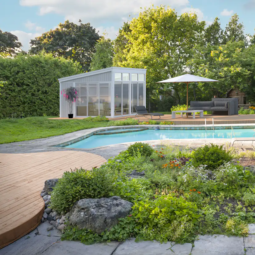 Komplett Fristående Uterum Landskap Gnistra Förlängd sommar 14,8 kvm