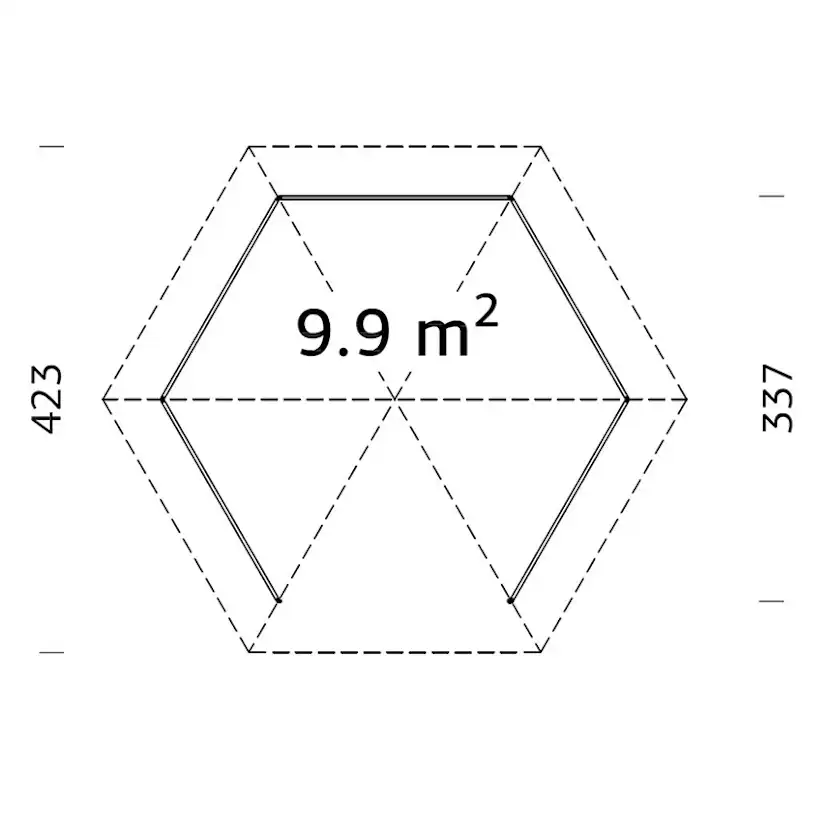 Paviljong Palmako Betty 9,9 m2