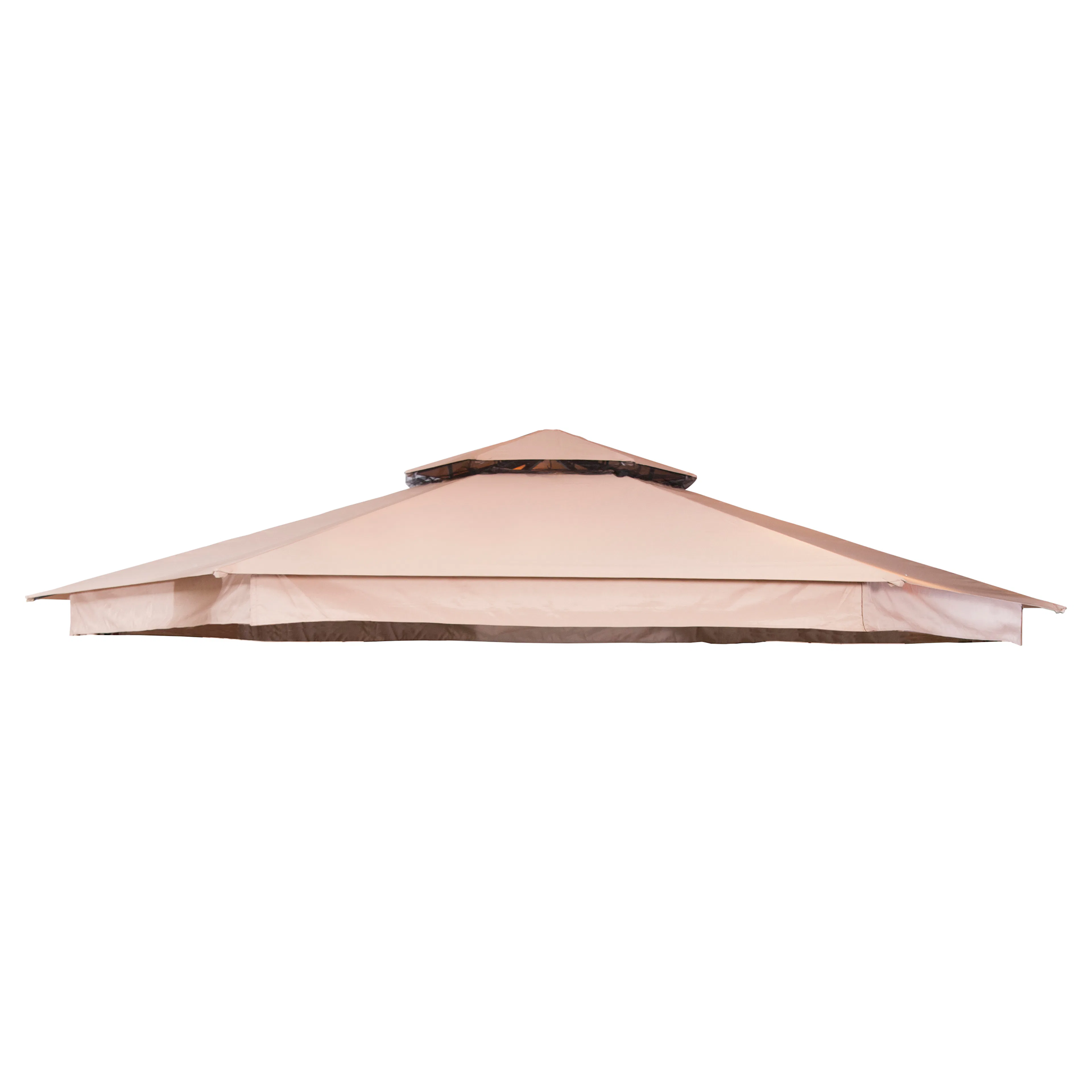 Paviljongtak Hillerstorp Luxor 6-kantigt Solskydd Ø400 cm Beige