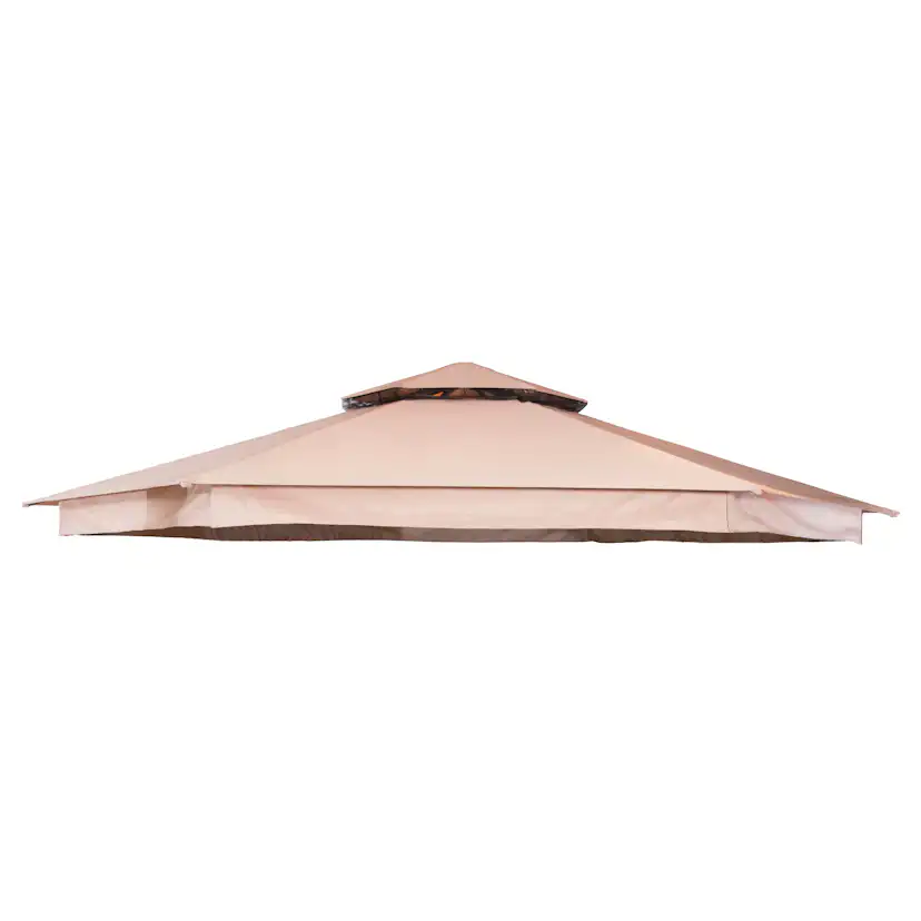 Paviljongtak Hillerstorp Luxor 6-kantigt Solskydd Ø400 cm Beige