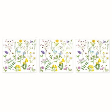Servett Paperproducts Design Cornflowers 33x33 cm 3 st 20-pack