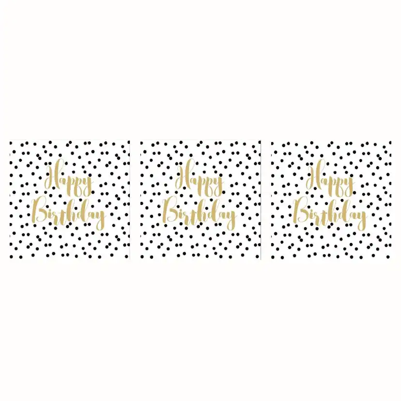 Servett Paperproducts Design Birthday Confetti 33x33 cm 3 st 20-pack