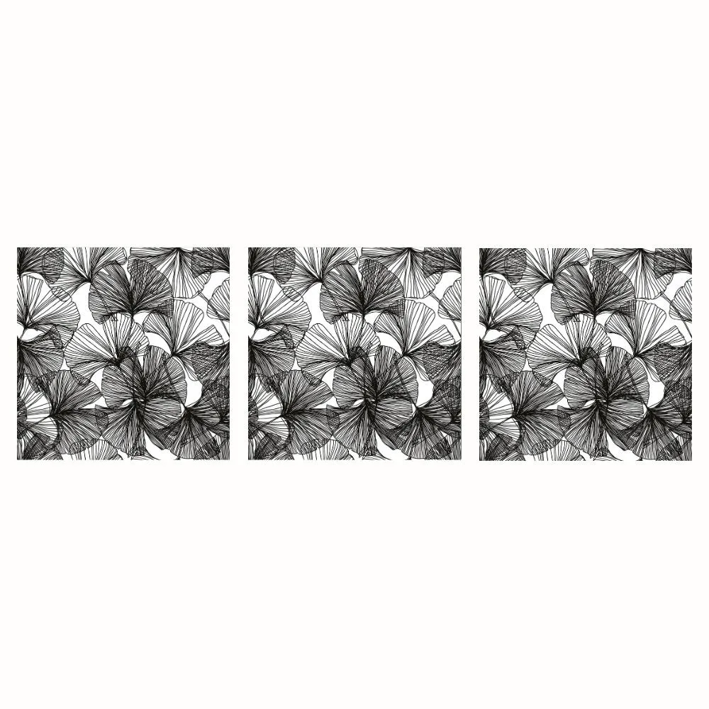 Servett Paperproducts Design Ginko 33x33 cm Svart 3 st 20-pack