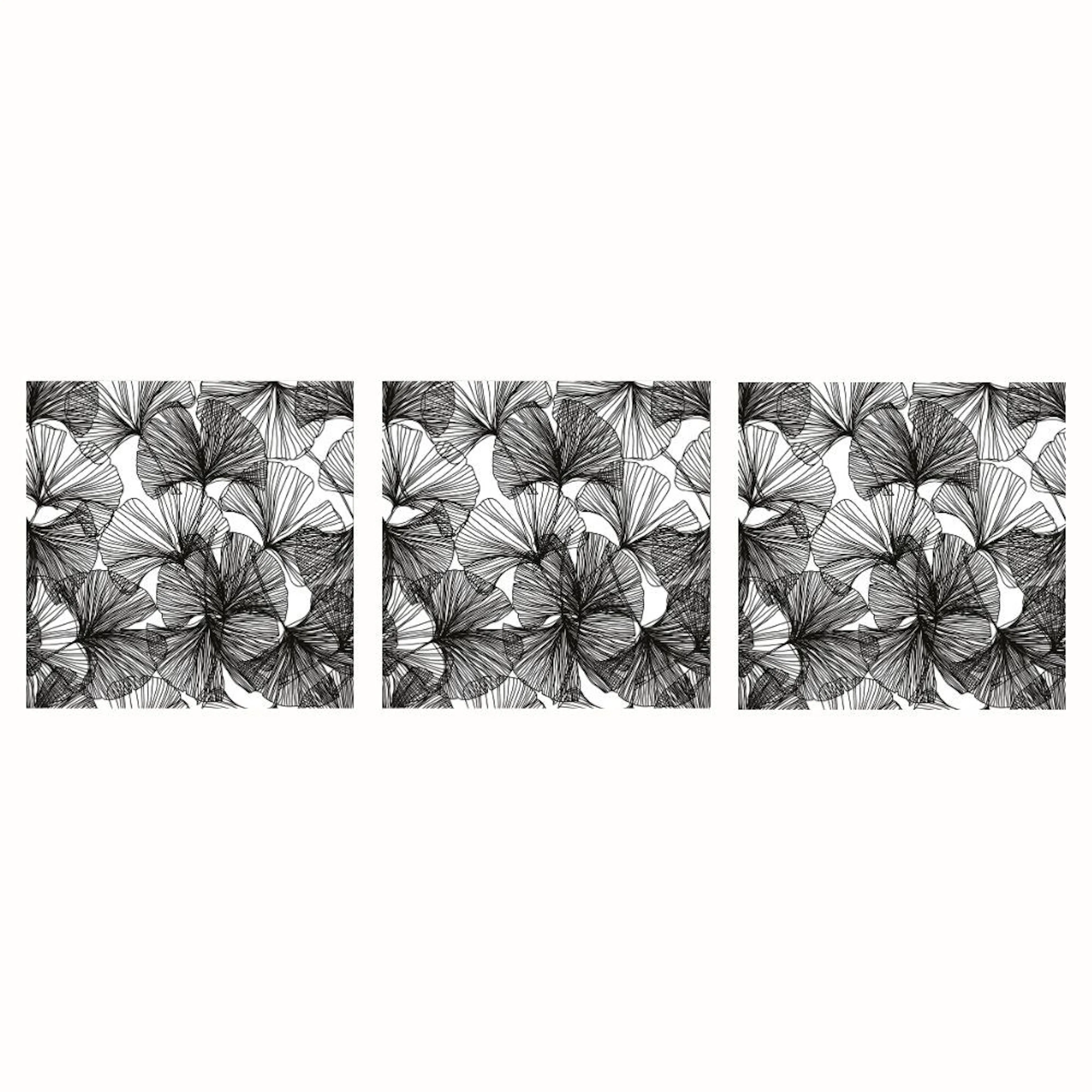 Servett Paperproducts Design Ginko 33x33 cm Svart 3 st 20-pack