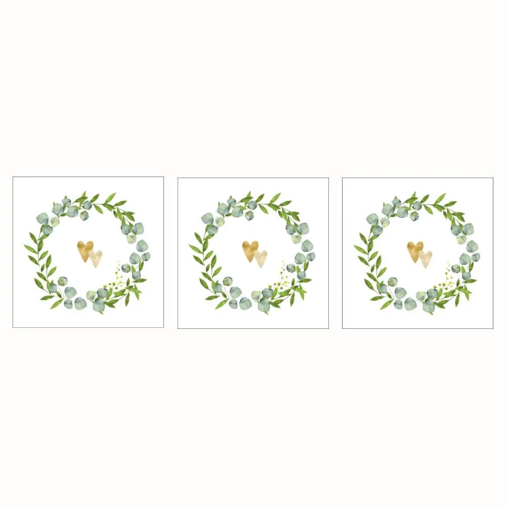 Servett Paperproducts Design Two Hearts 33x33 cm 3 st 20-pack