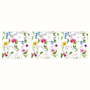 Servett Paperproducts Design Flower Power 33x33 cm 3 st 20-pack