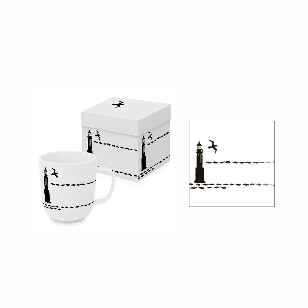 Gåvoset Paperproducts Design Atelier Vague Mugg 40 cl + Servett