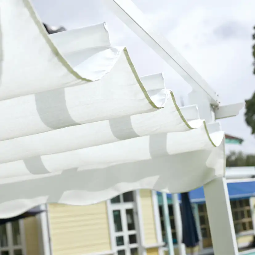 Pergola Hillerstorp Skanör 3x4m Vitt Solskydd