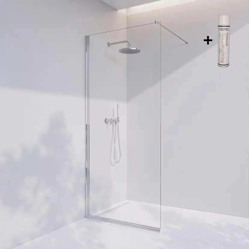 Duschvägg Invitrea Prime PH1 med Glasrengöring