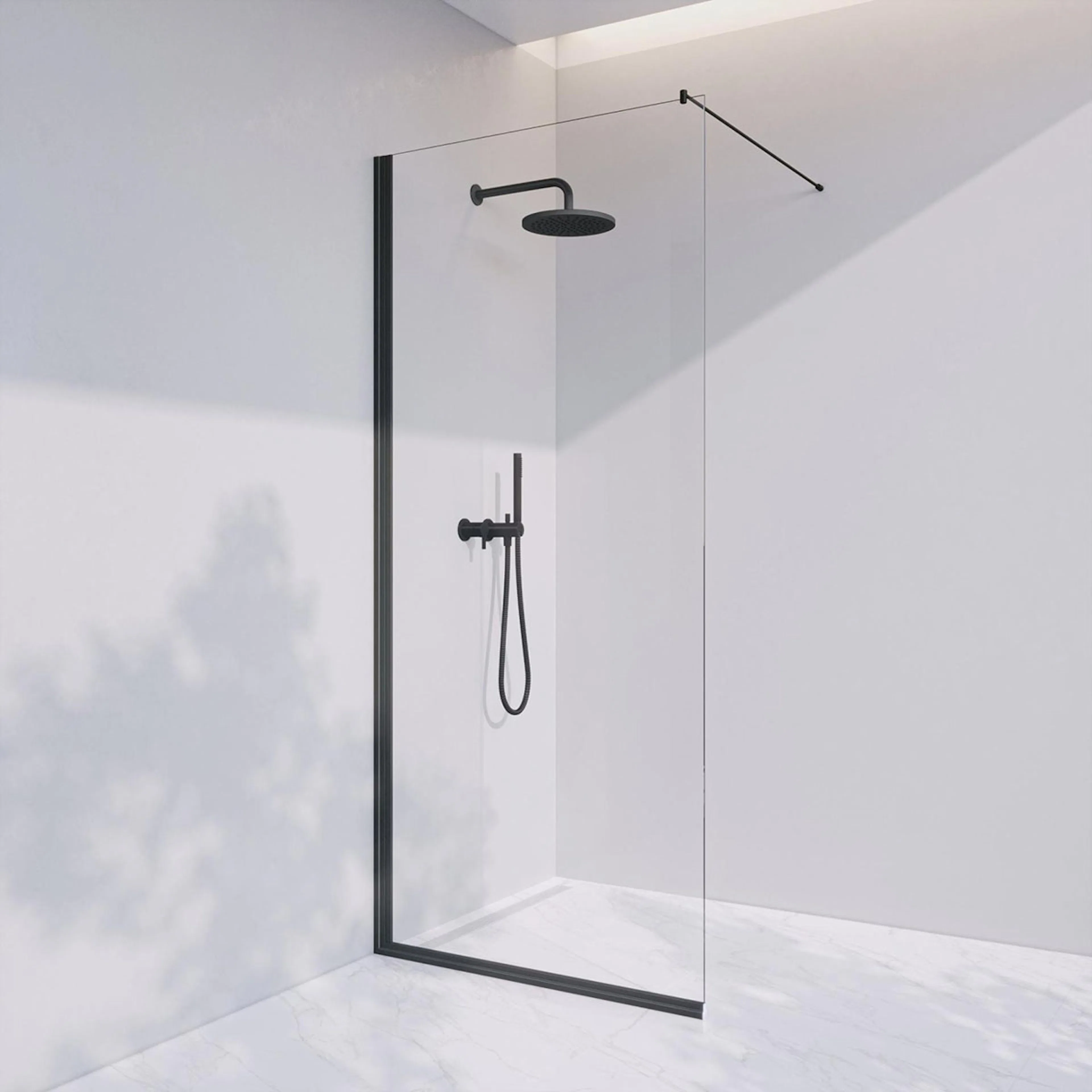 Duschvägg Invitrea Prime PH1 med Glasrengöring