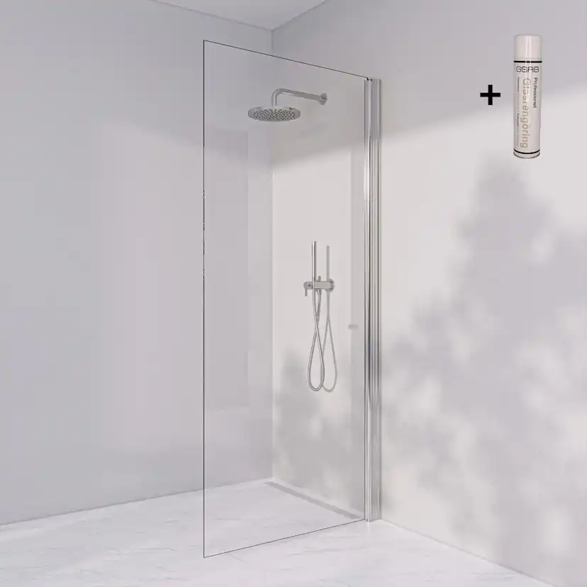 Duschvägg Invitrea Prime PH2 med Glasrengöring