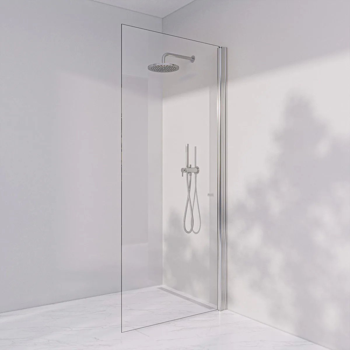 Duschvägg Invitrea Prime PH2 med Glasrengöring