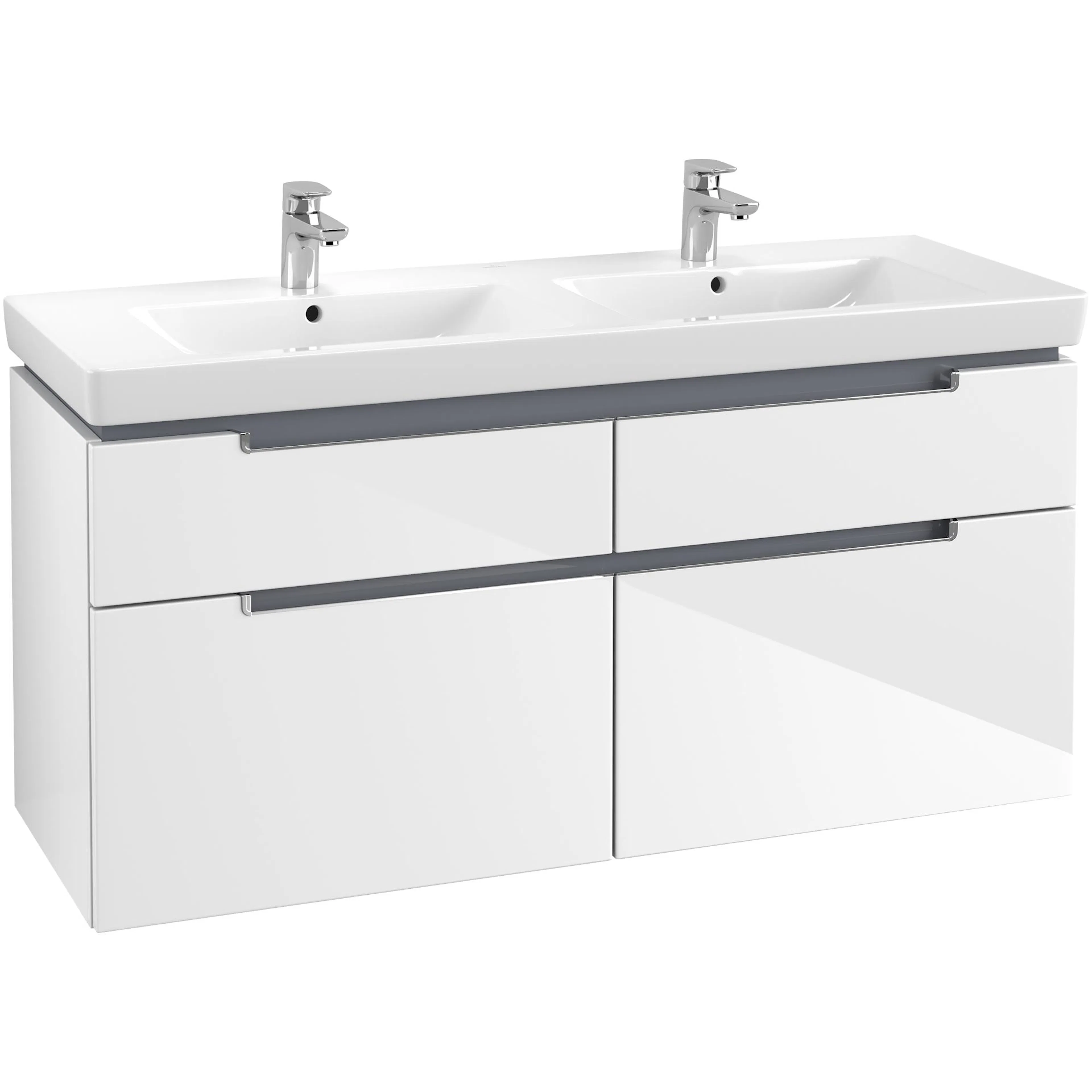 Tvättställsskåp Villeroy & Boch Subway 2.0 för Dubbla Tvättställ