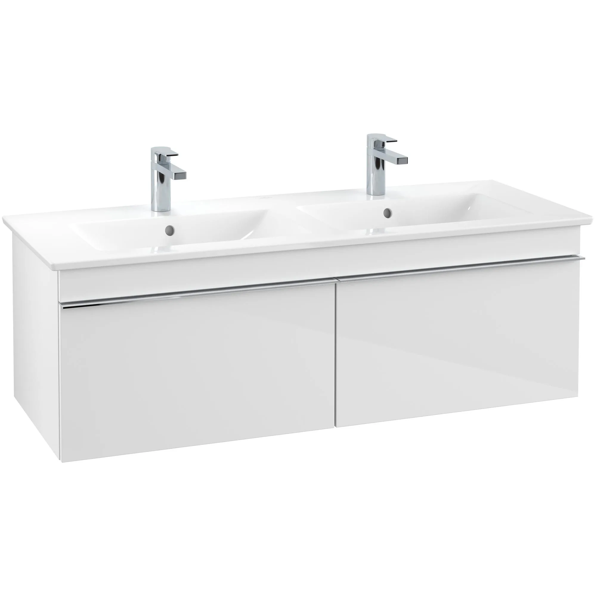 Tvättställsskåp Villeroy & Boch Venticello 125 cm med 2 Lådor för Dubbla Tvättställ
