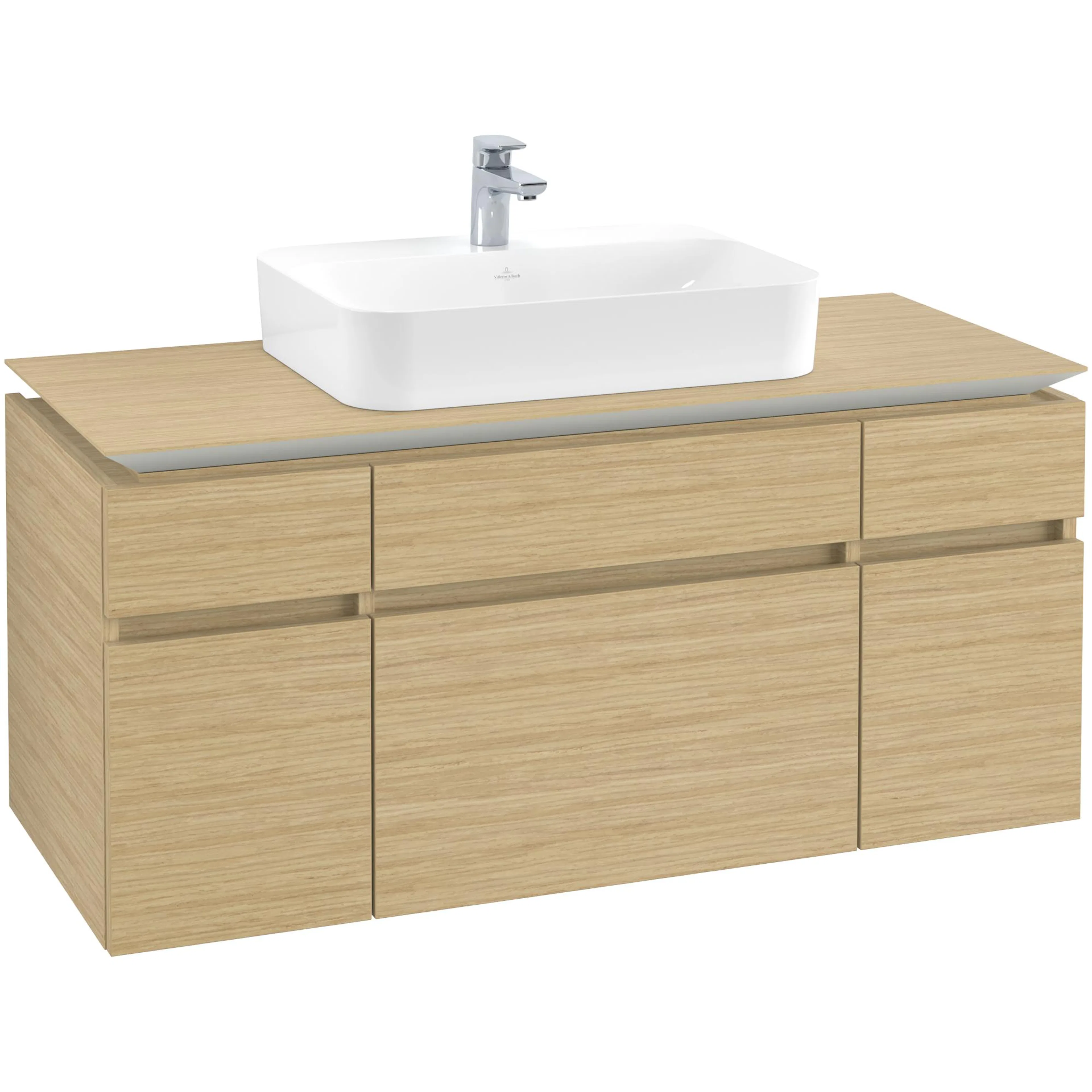 Tvättställsskåp Villeroy & Boch Legato med 5 Lådor för Ytmonterat Tvättställ från Finion & Memento