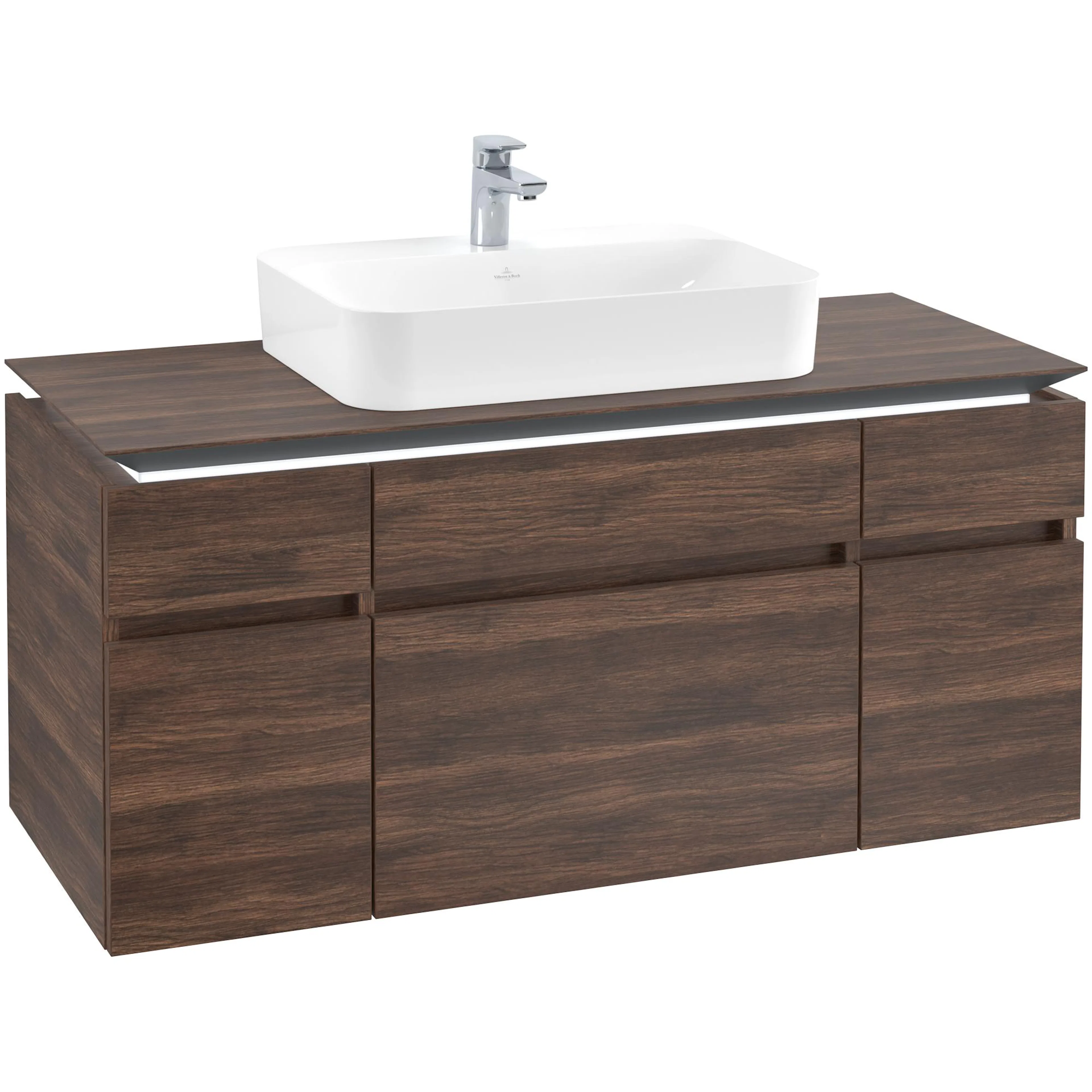 Tvättställsskåp Villeroy & Boch Legato med 5 Lådor för Ytmonterat Tvättställ från Finion & Memento