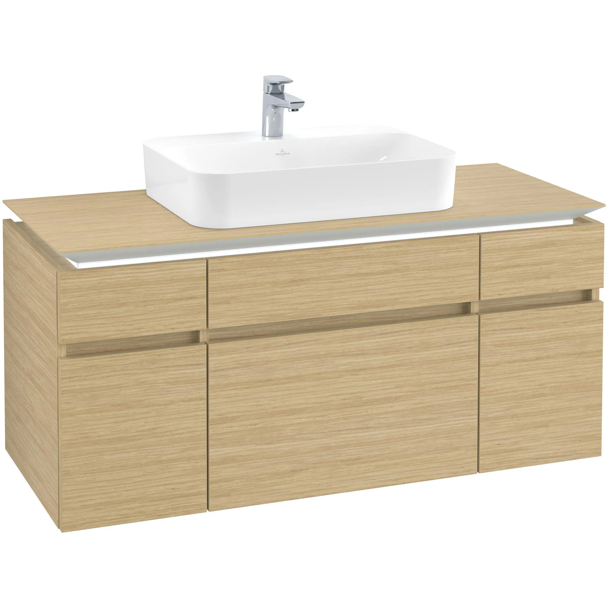 Tvättställsskåp Villeroy & Boch Legato med 5 Lådor för Ytmonterat Tvättställ från Finion & Memento