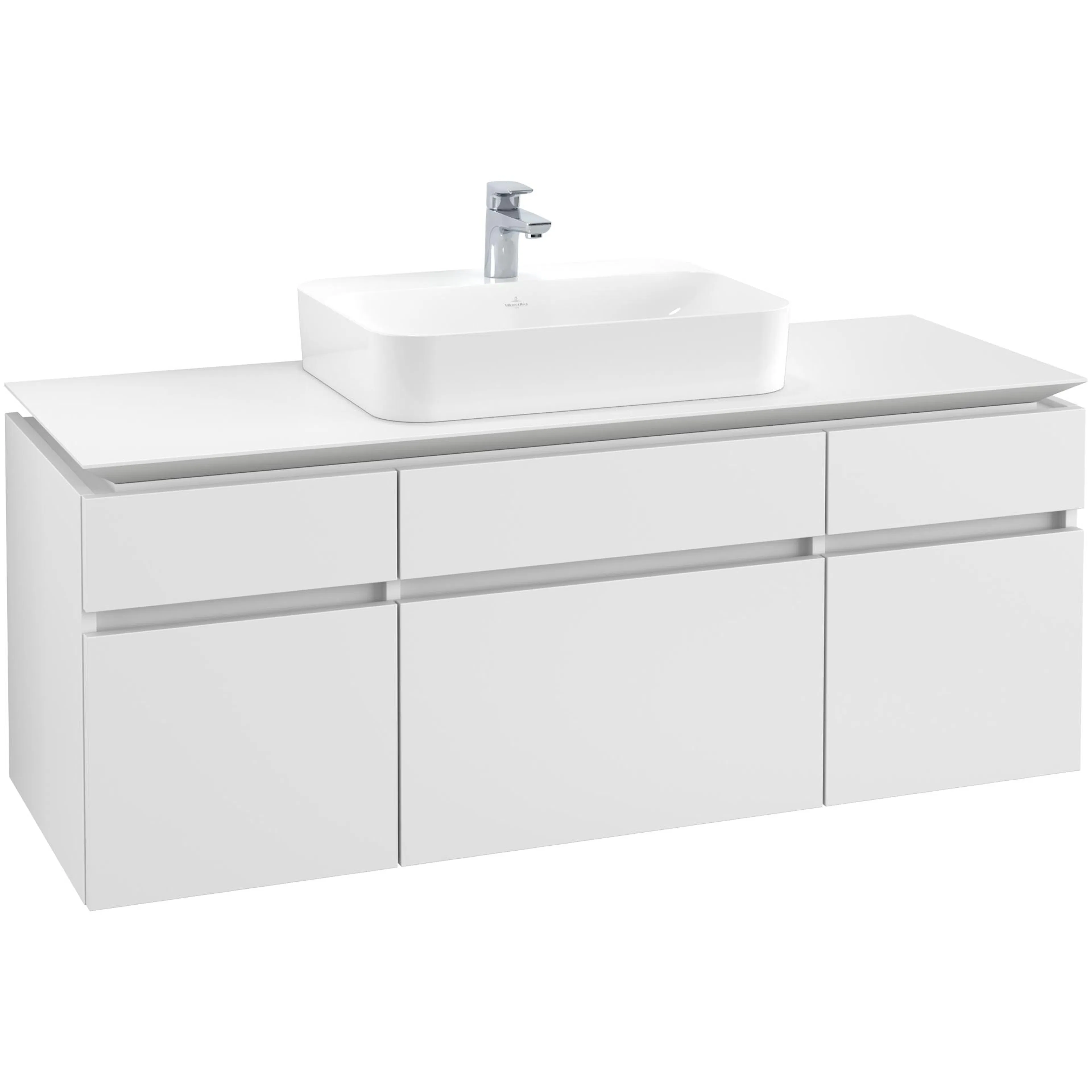 Tvättställsskåp Villeroy & Boch Legato med 5 Lådor för Ytmonterat Tvättställ från Finion & Memento