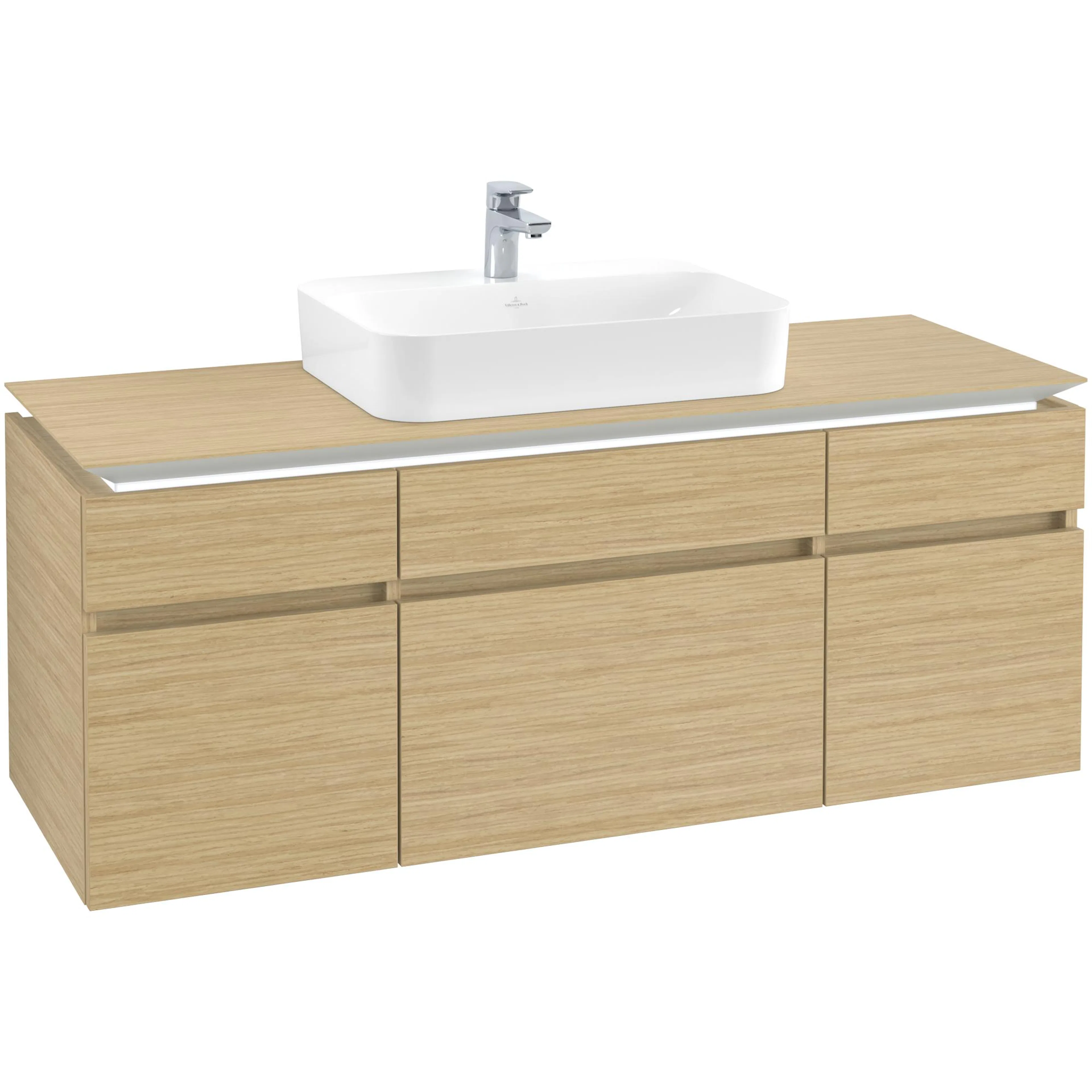 Tvättställsskåp Villeroy & Boch Legato med 5 Lådor för Ytmonterat Tvättställ från Finion & Memento