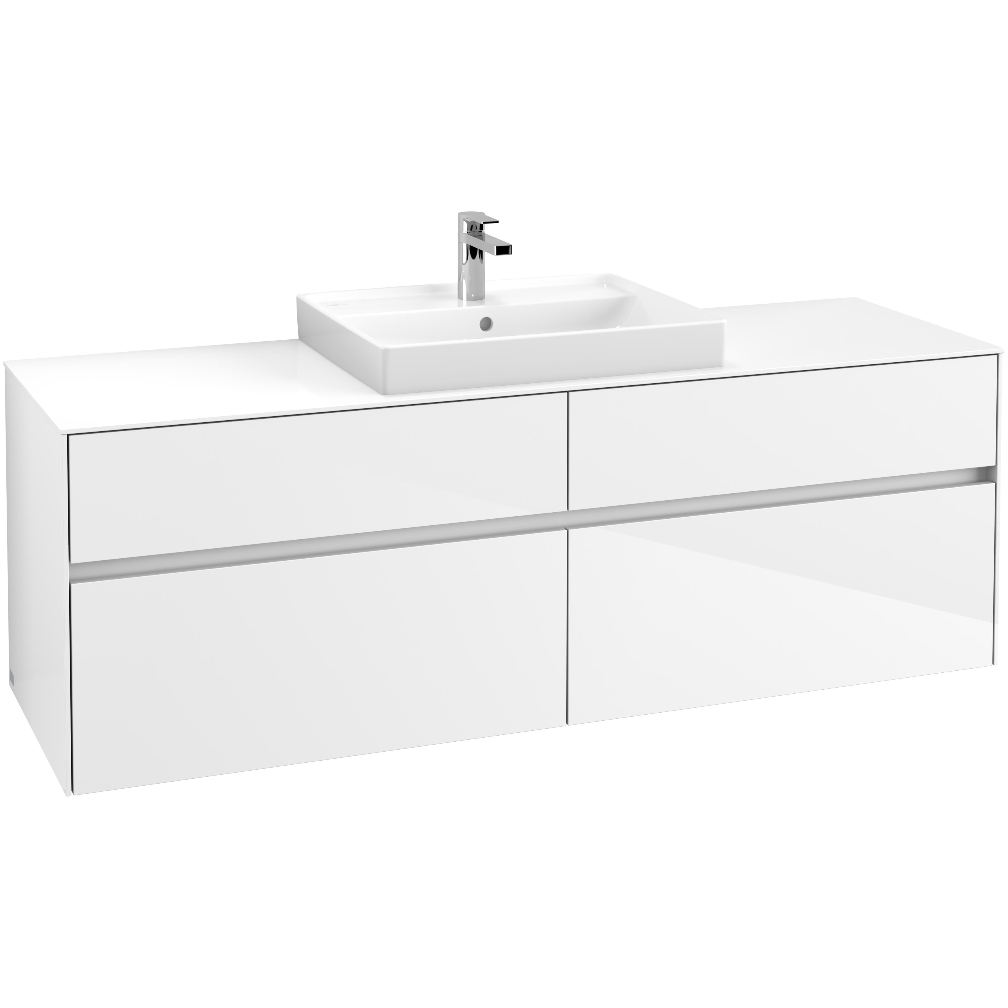 Tvättställsskåp Villeroy & Boch Collaro 160 cm med 4 Lådor för Ovanpåliggande Tvättställ