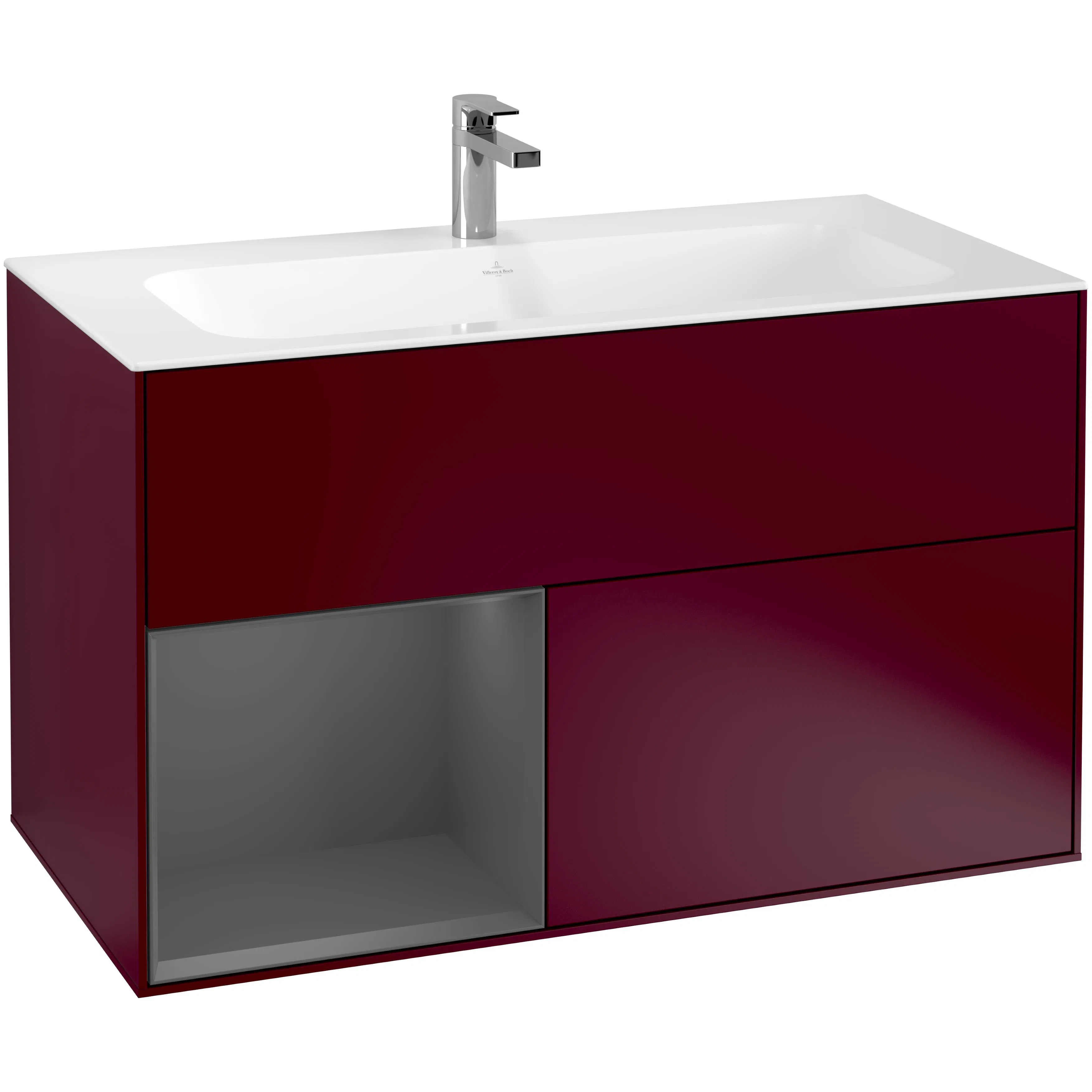 Tvättställsskåp Villeroy & Boch Finion med 2 Lådor och Hylla för Inbyggt Tvättställ