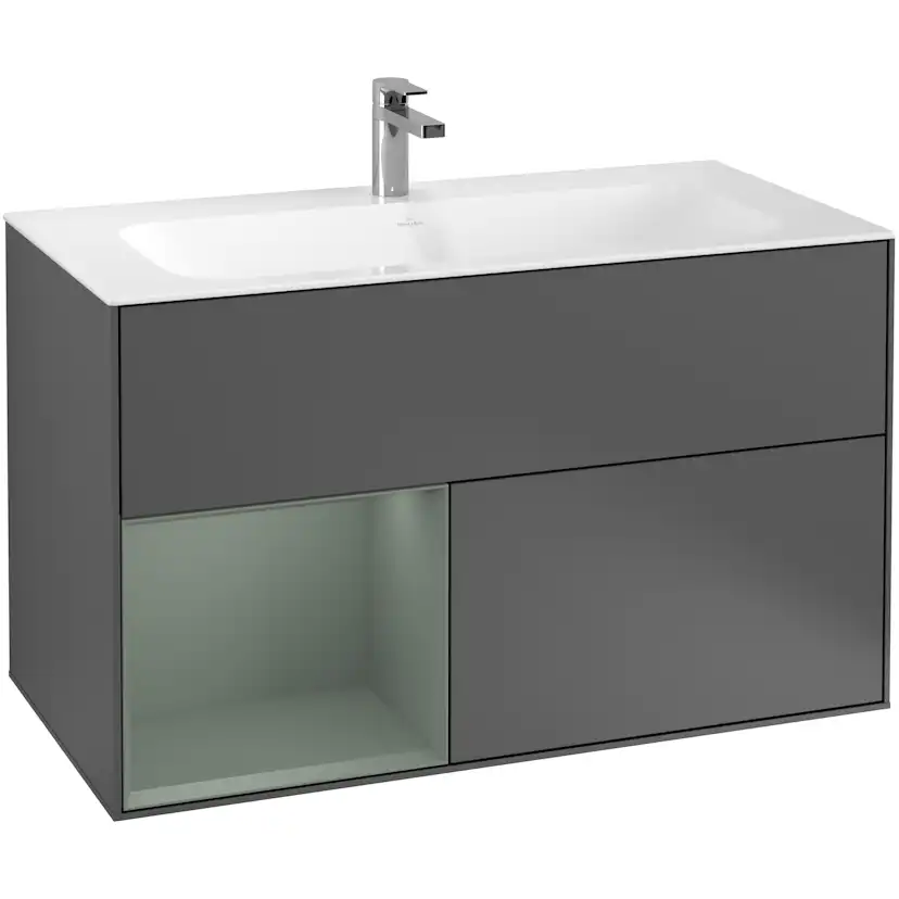 Tvättställsskåp Villeroy & Boch Finion med 2 Lådor och Hylla för Inbyggt Tvättställ