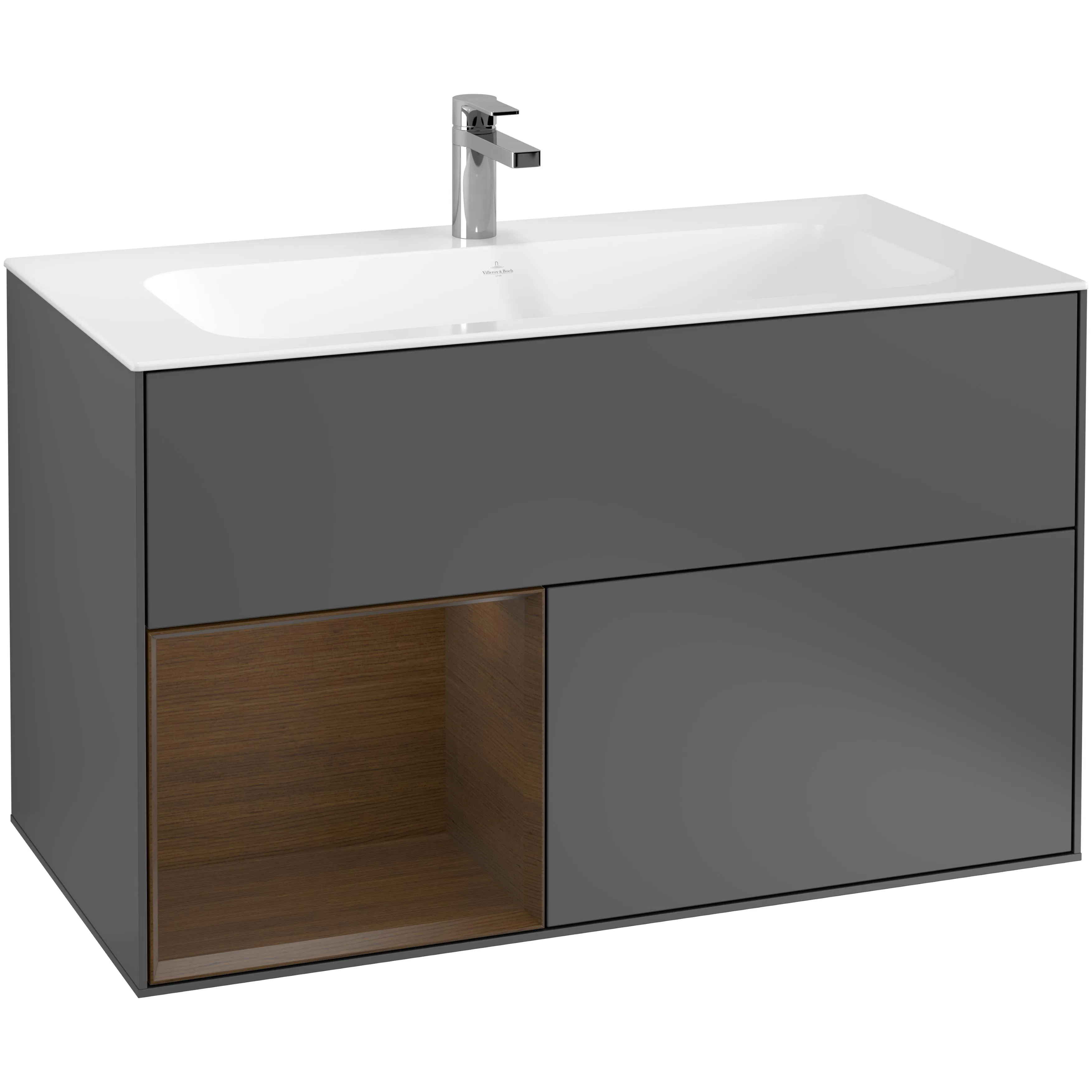 Tvättställsskåp Villeroy & Boch Finion med 2 Lådor och Hylla för Inbyggt Tvättställ