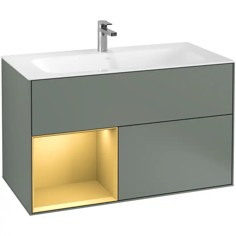 Tvättställsskåp Villeroy & Boch Finion med 2 Lådor och Hylla för Inbyggt Tvättställ