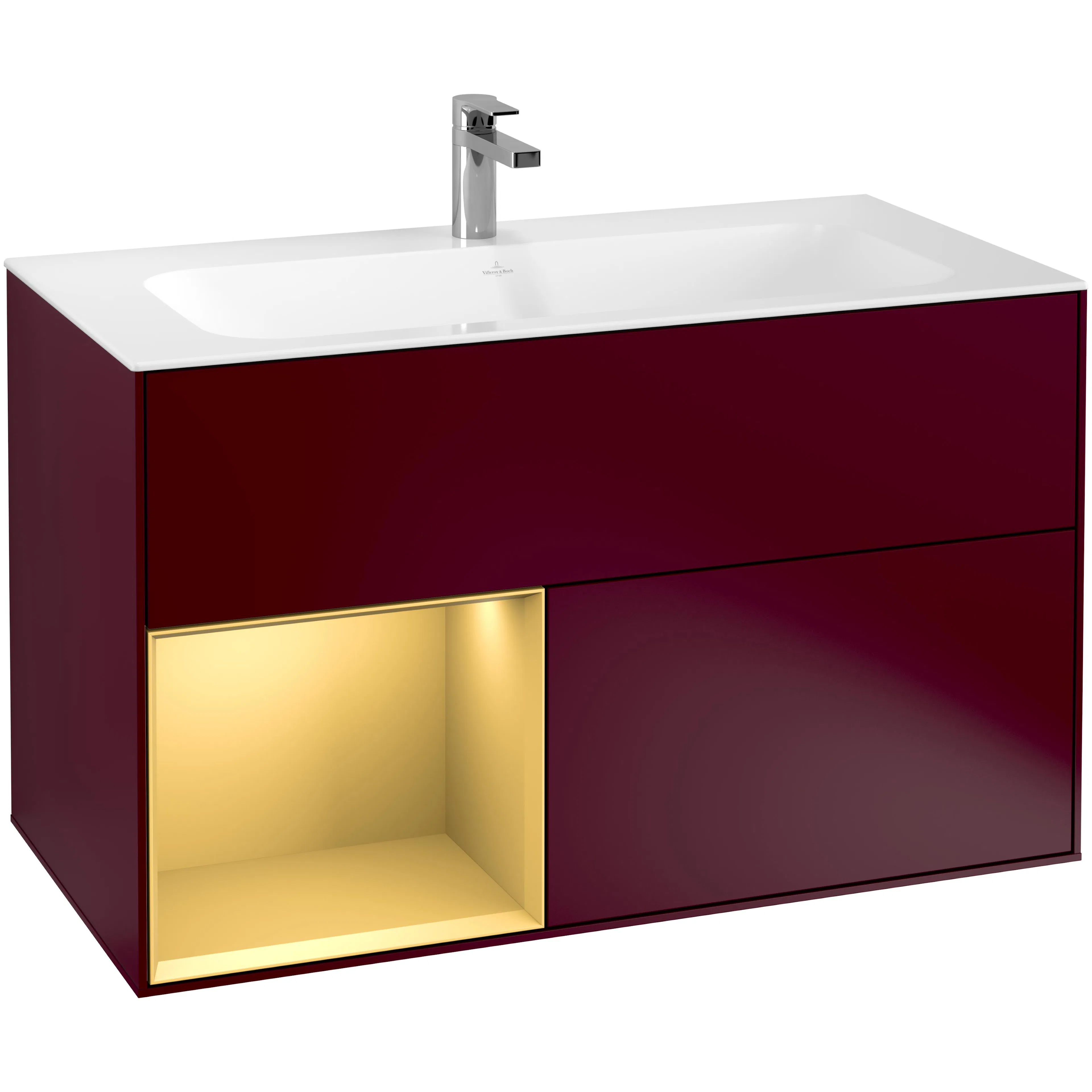 Tvättställsskåp Villeroy & Boch Finion med 2 Lådor och Hylla för Inbyggt Tvättställ