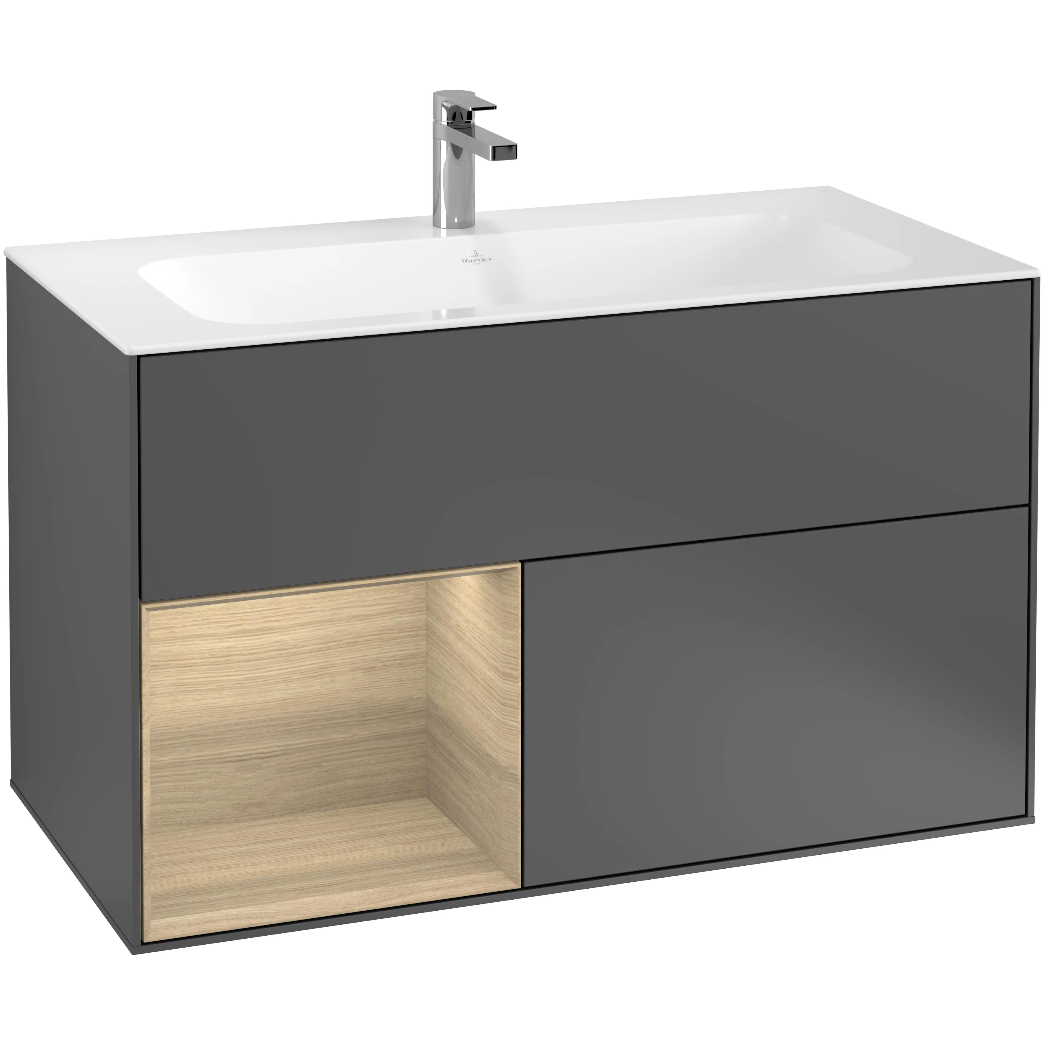 Tvättställsskåp Villeroy & Boch Finion med 2 Lådor och Hylla för Inbyggt Tvättställ