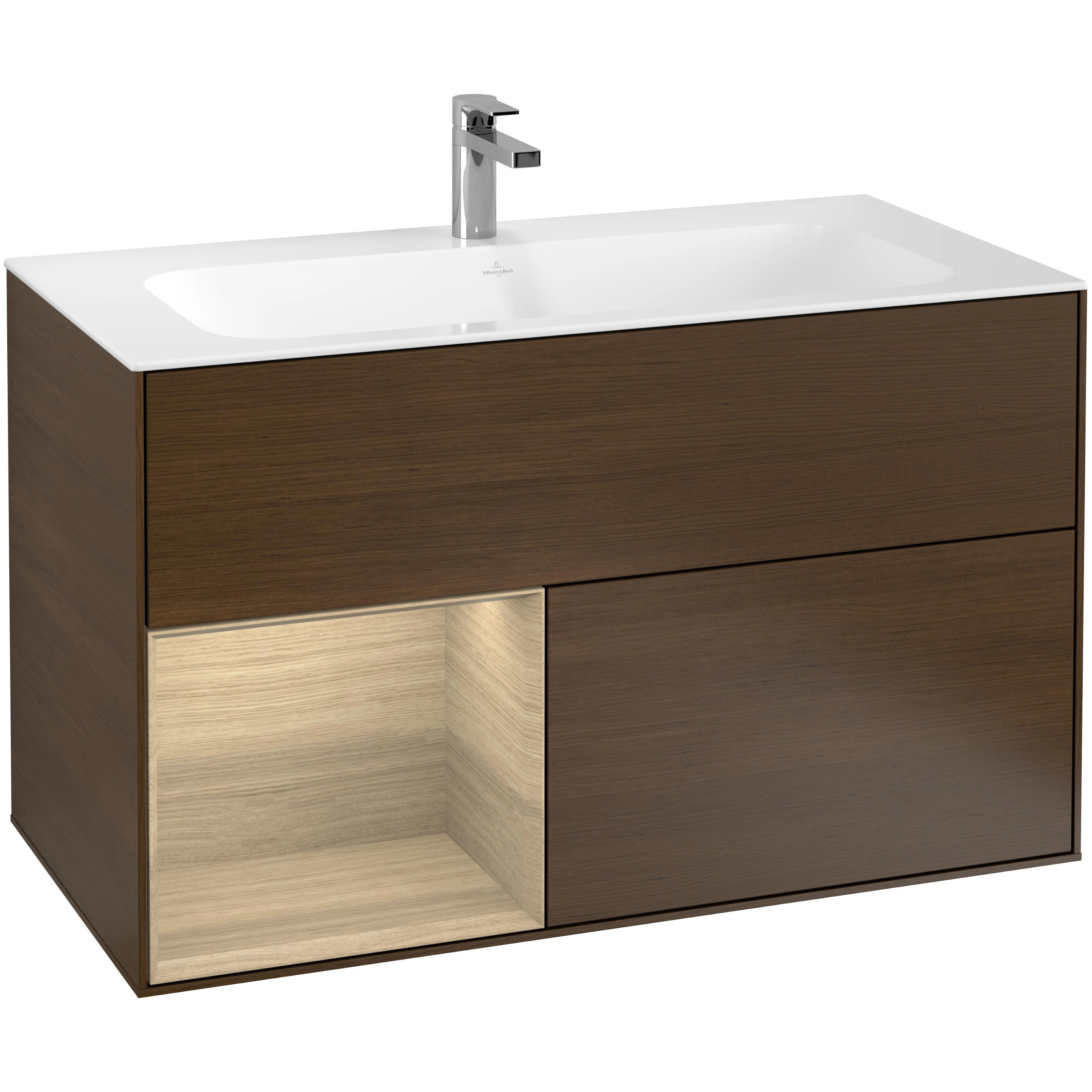 Tvättställsskåp Villeroy & Boch Finion med 2 Lådor och Hylla för Inbyggt Tvättställ