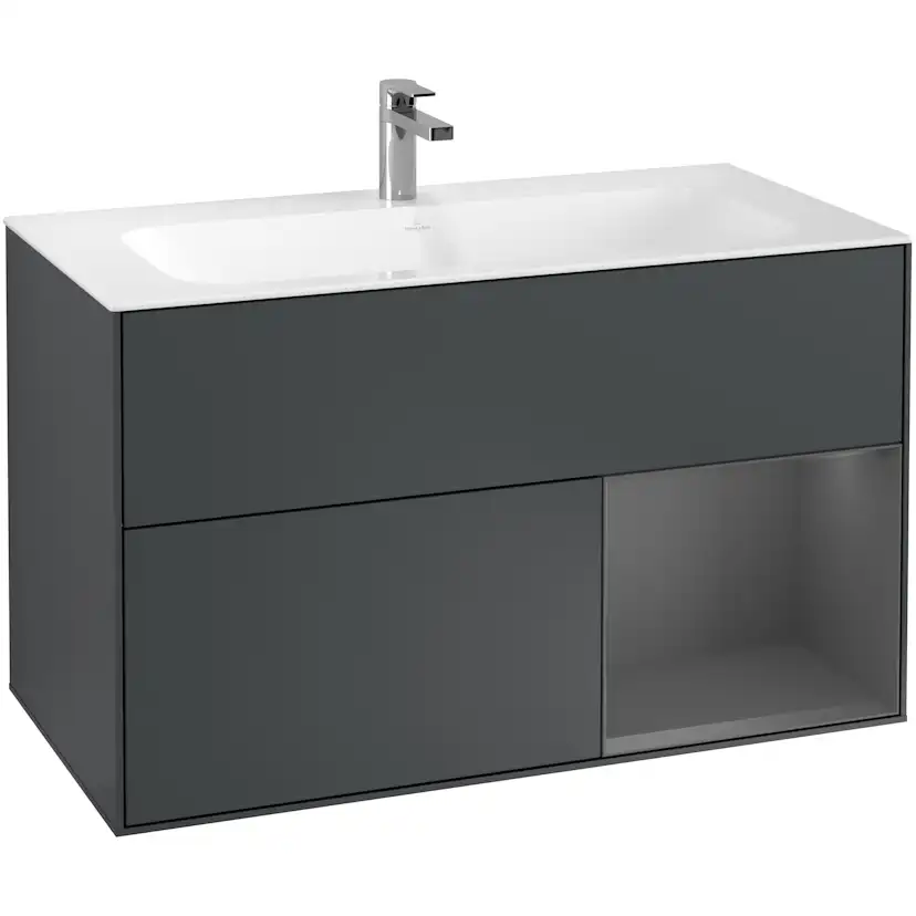 Tvättställsskåp Villeroy & Boch Finion med 2 Lådor och Hylla för Inbyggt Tvättställ