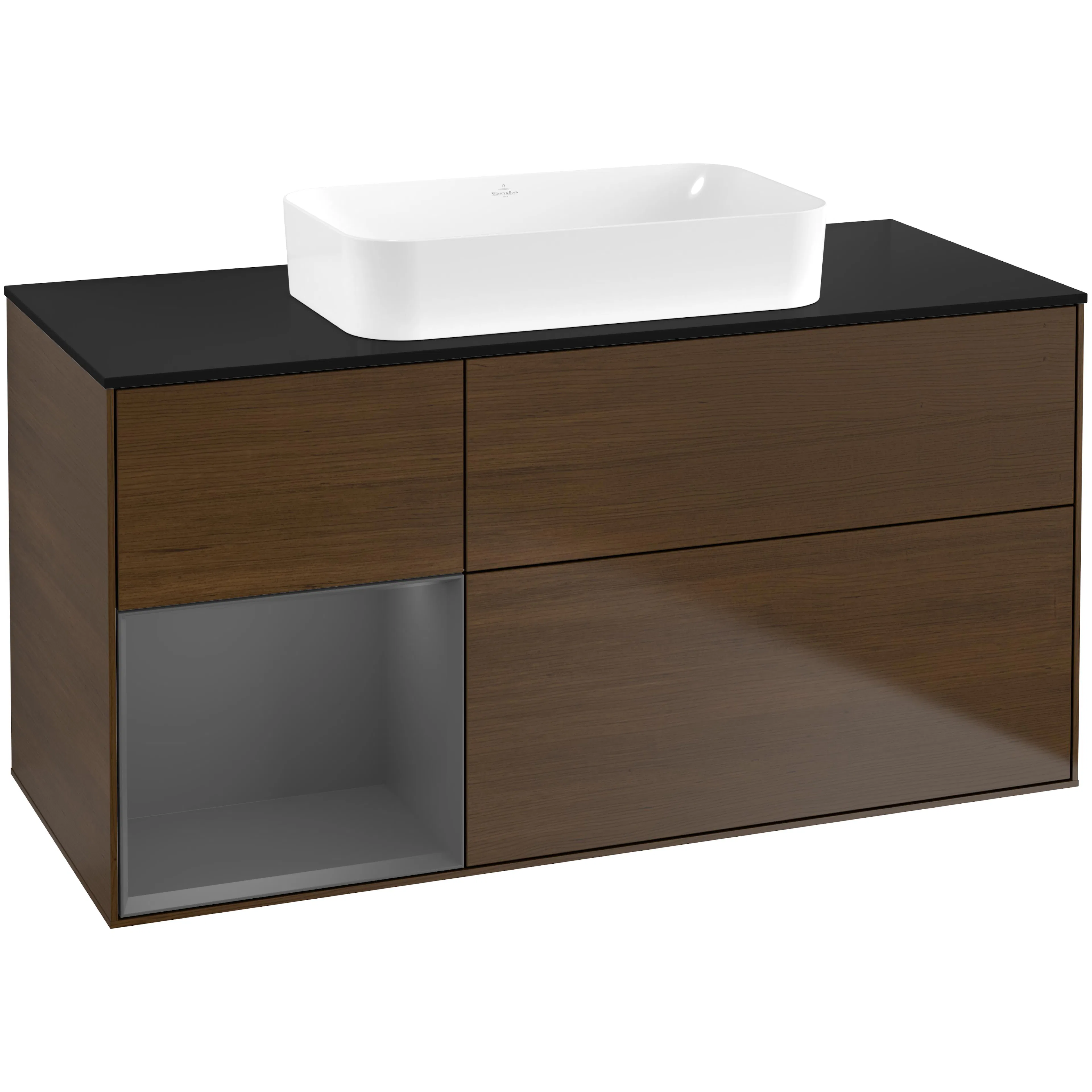 Tvättställsskåp Villeroy & Boch Finion med 3 Lådor Hylla och Bänkskiva för Fristående Tvättställ