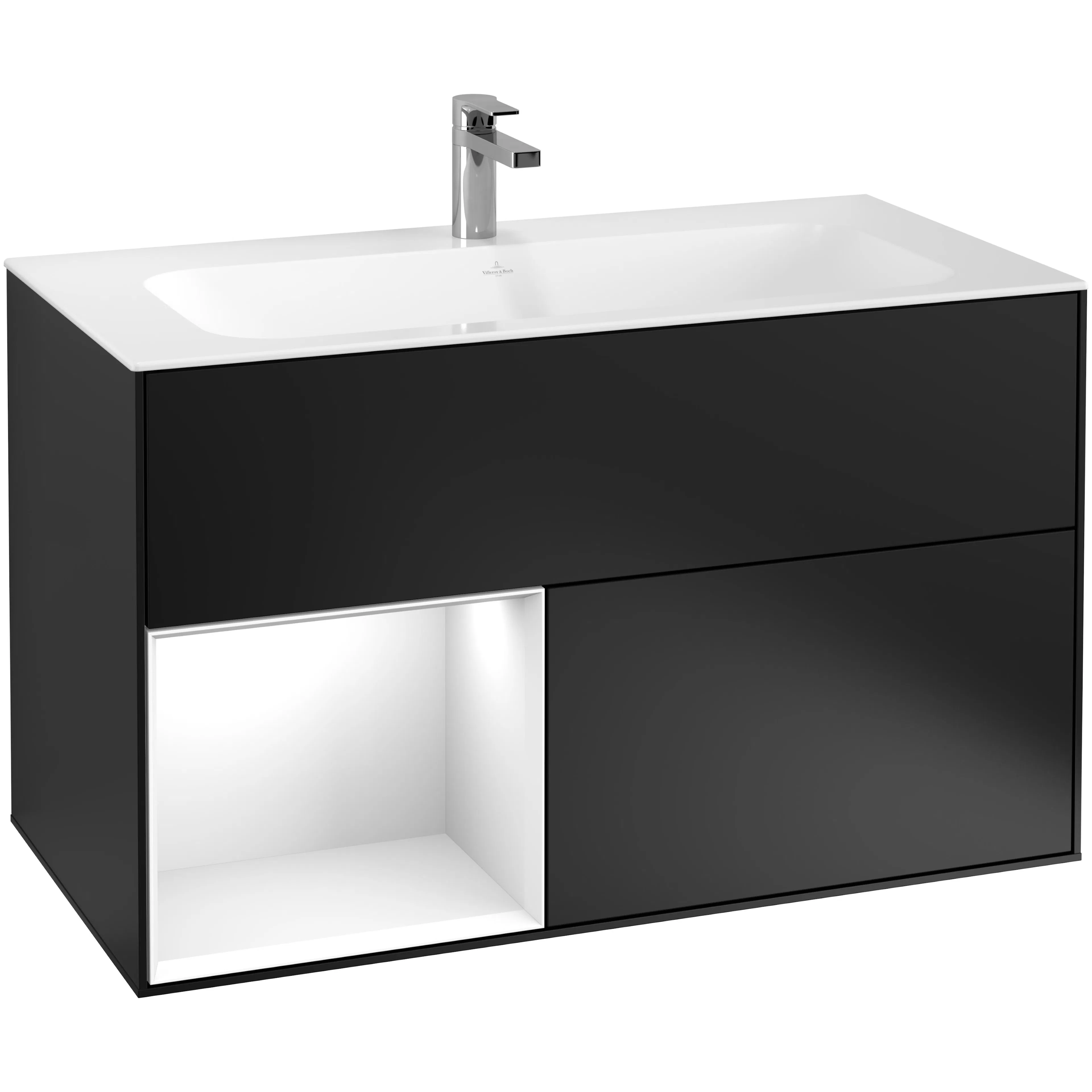 Tvättställsskåp Villeroy & Boch Finion med 2 Lådor och Hylla för Inbyggt Tvättställ