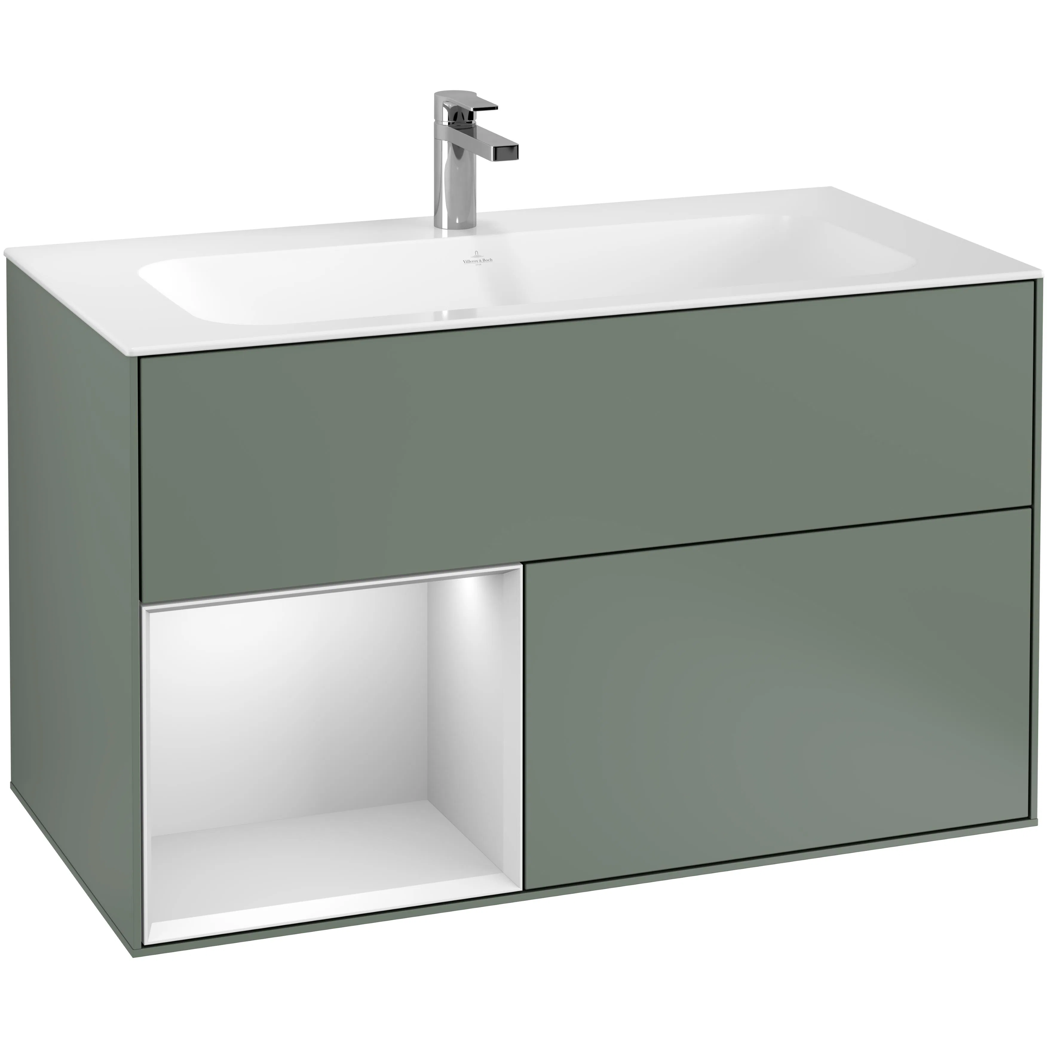 Tvättställsskåp Villeroy & Boch Finion med 2 Lådor och Hylla för Inbyggt Tvättställ