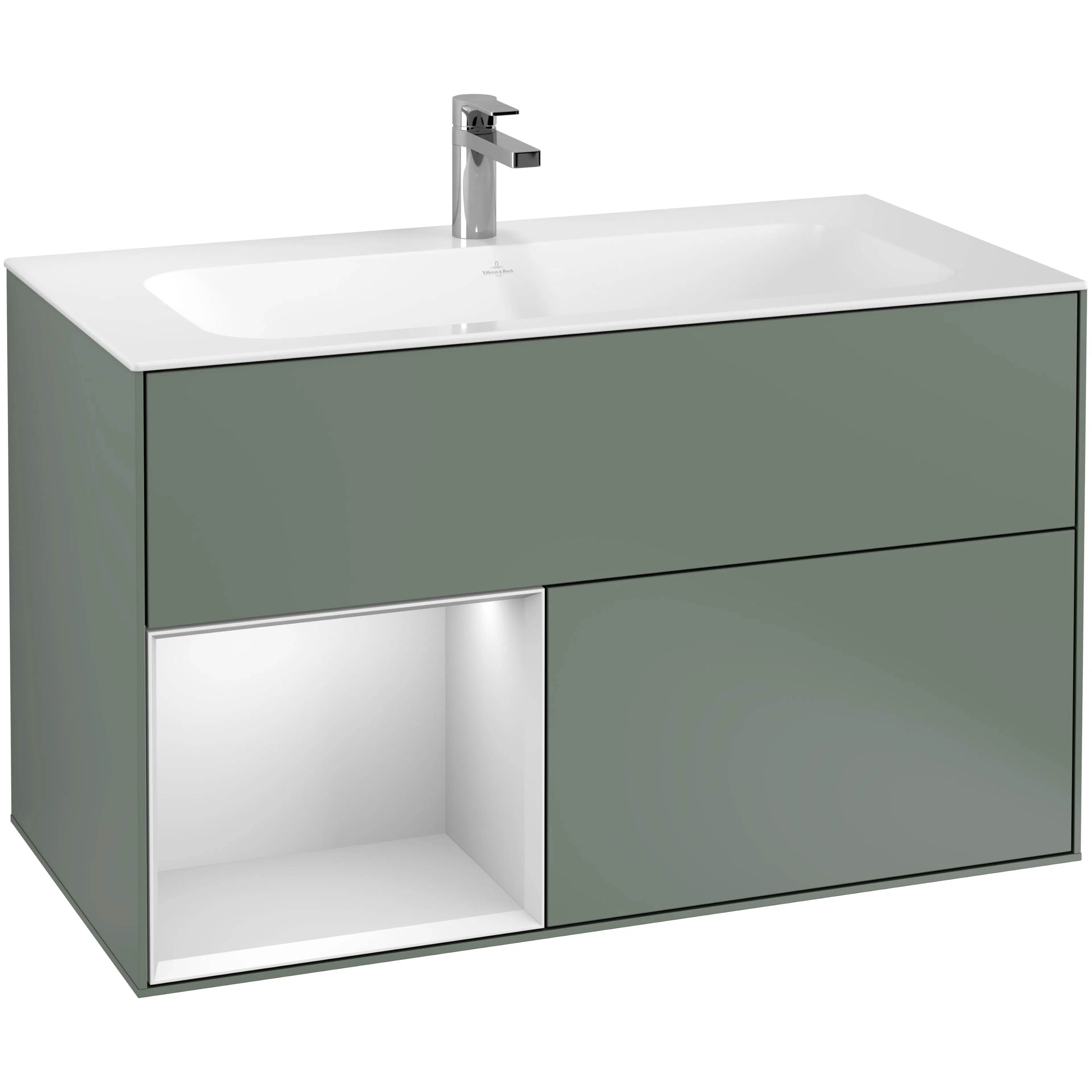 Tvättställsskåp Villeroy & Boch Finion med 2 Lådor och Hylla för Inbyggt Tvättställ