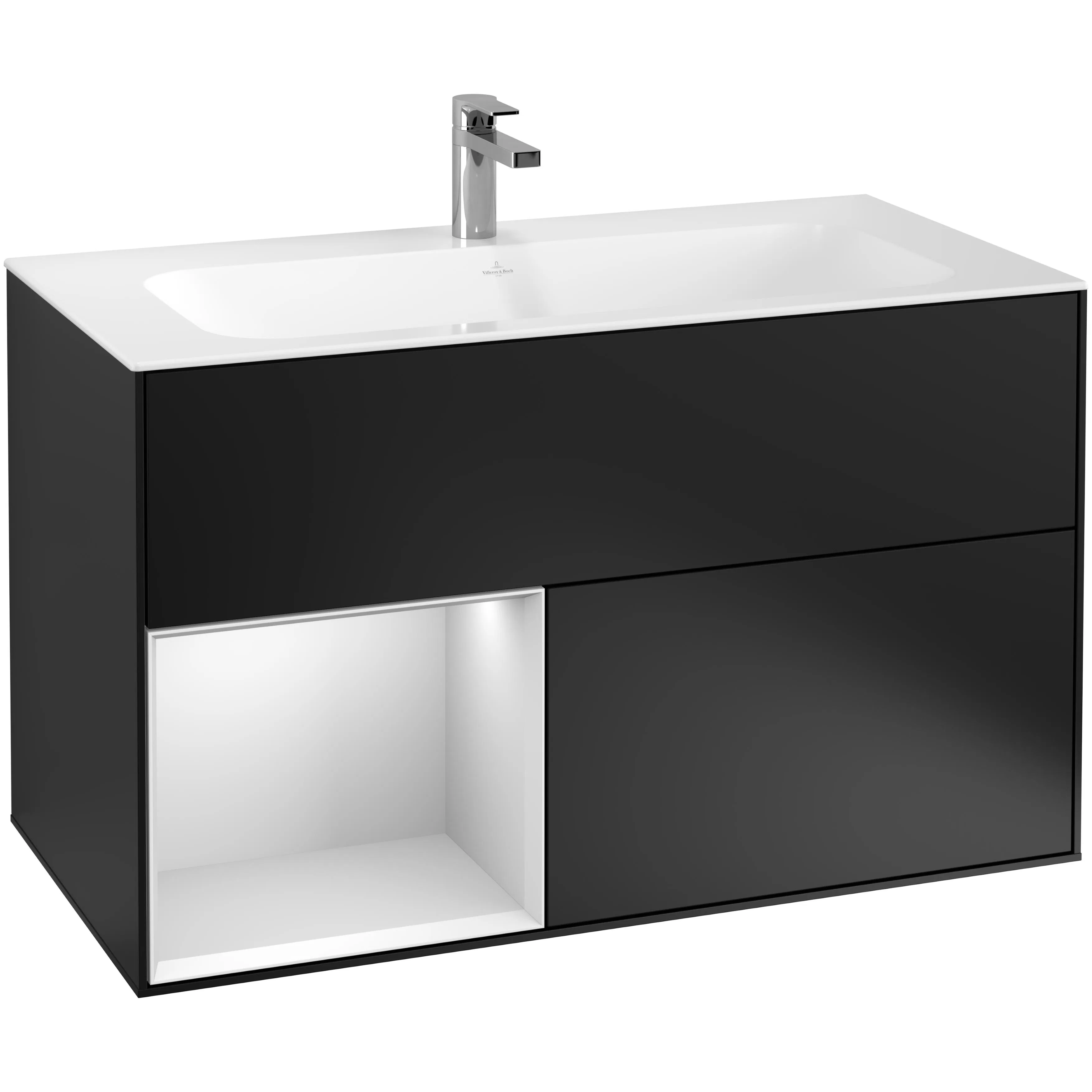 Tvättställsskåp Villeroy & Boch Finion med 2 Lådor och Hylla för Inbyggt Tvättställ