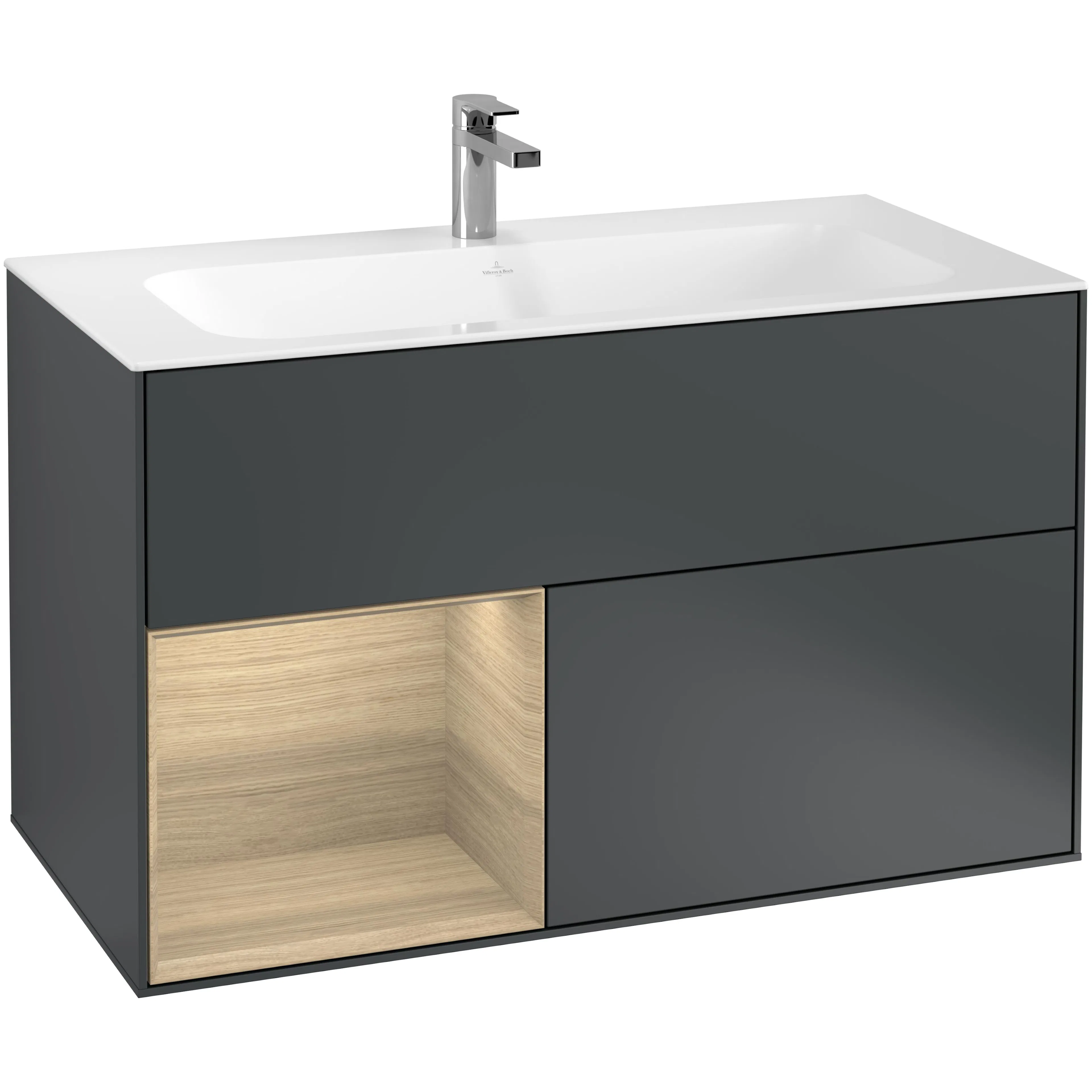 Tvättställsskåp Villeroy & Boch Finion med 2 Lådor och Hylla för Inbyggt Tvättställ