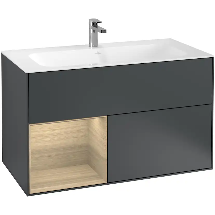 Tvättställsskåp Villeroy & Boch Finion med 2 Lådor och Hylla för Inbyggt Tvättställ