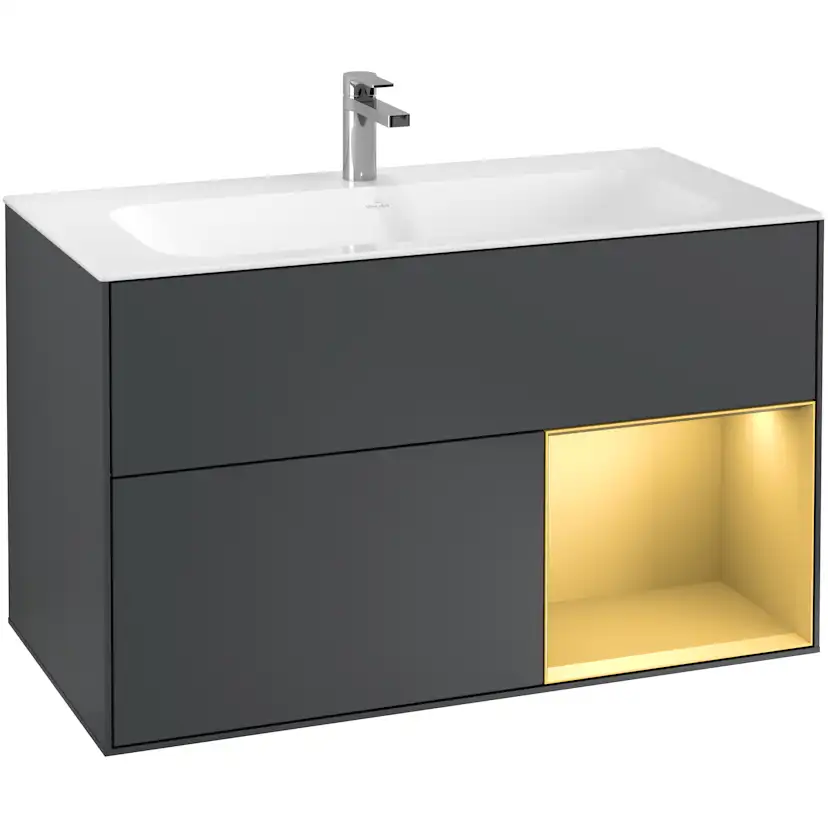 Tvättställsskåp Villeroy & Boch Finion med 2 Lådor och Hylla för Inbyggt Tvättställ