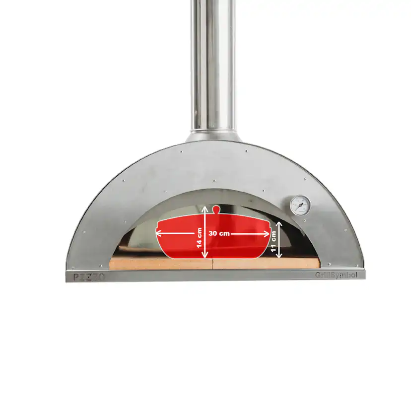 Pizzaugn GrillSymbol Pizzo med Pizzabord Inox